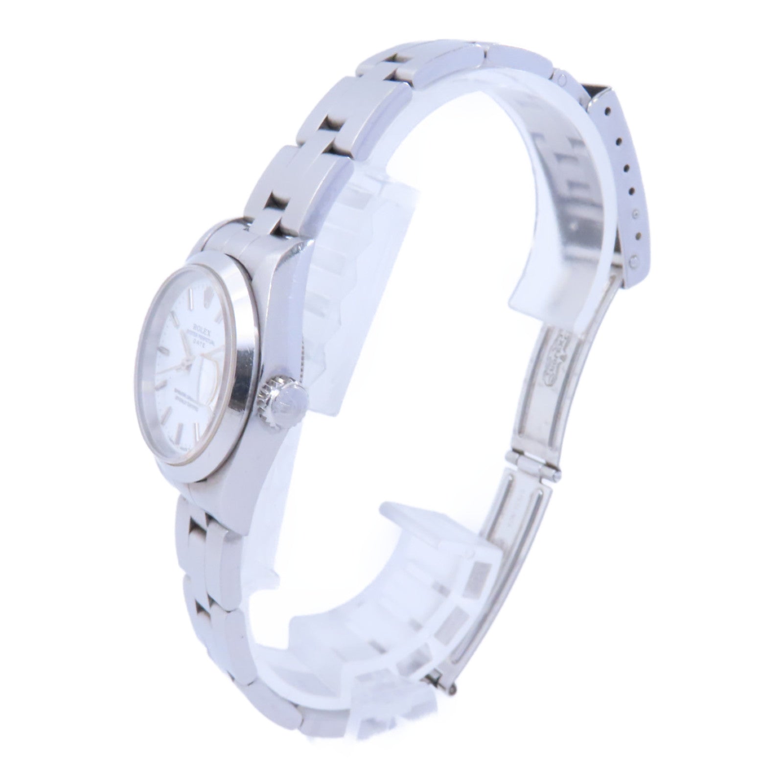 ROLEX Oyster Perpetual Lady Date不鏽鋼手錶自動機芯白色