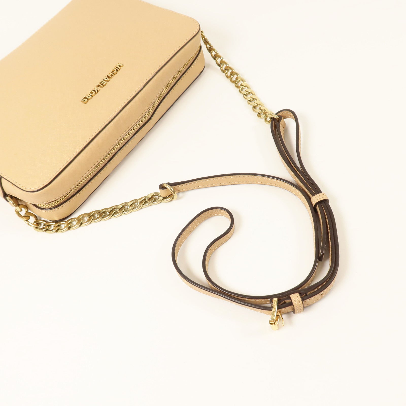Michael Kors 牛皮皮革Shoulder Bag金扣肩背袋