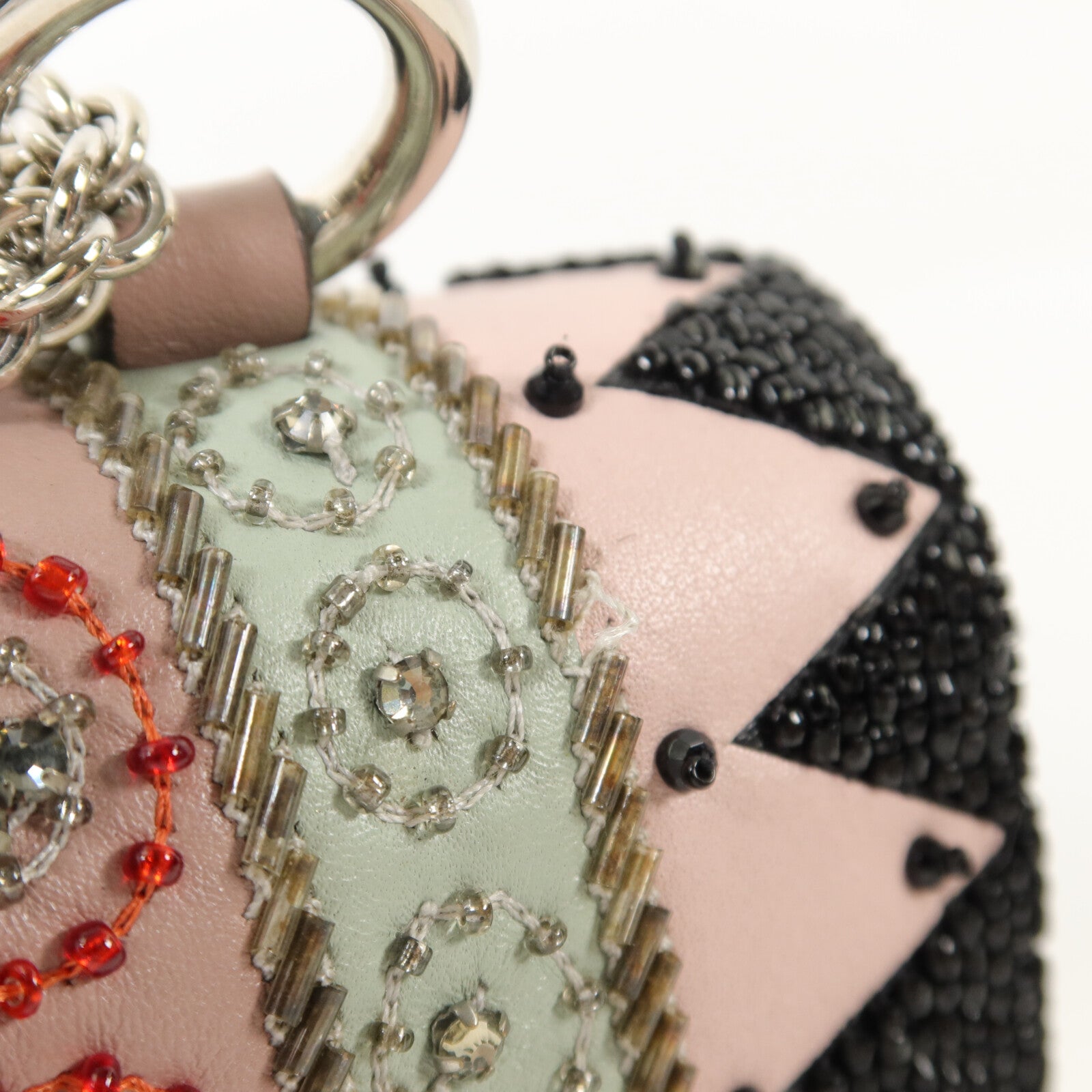 Valentino 牛皮皮革Rockstud Glam Lock Flap Bag鏈帶肩背袋