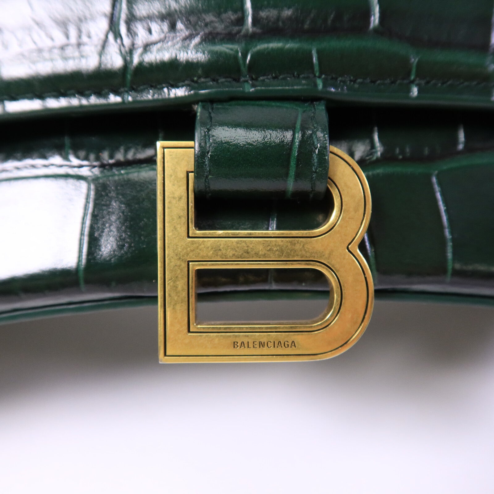 BALENCIAGA 牛皮皮革Hourglass Small手挽肩背兩用袋