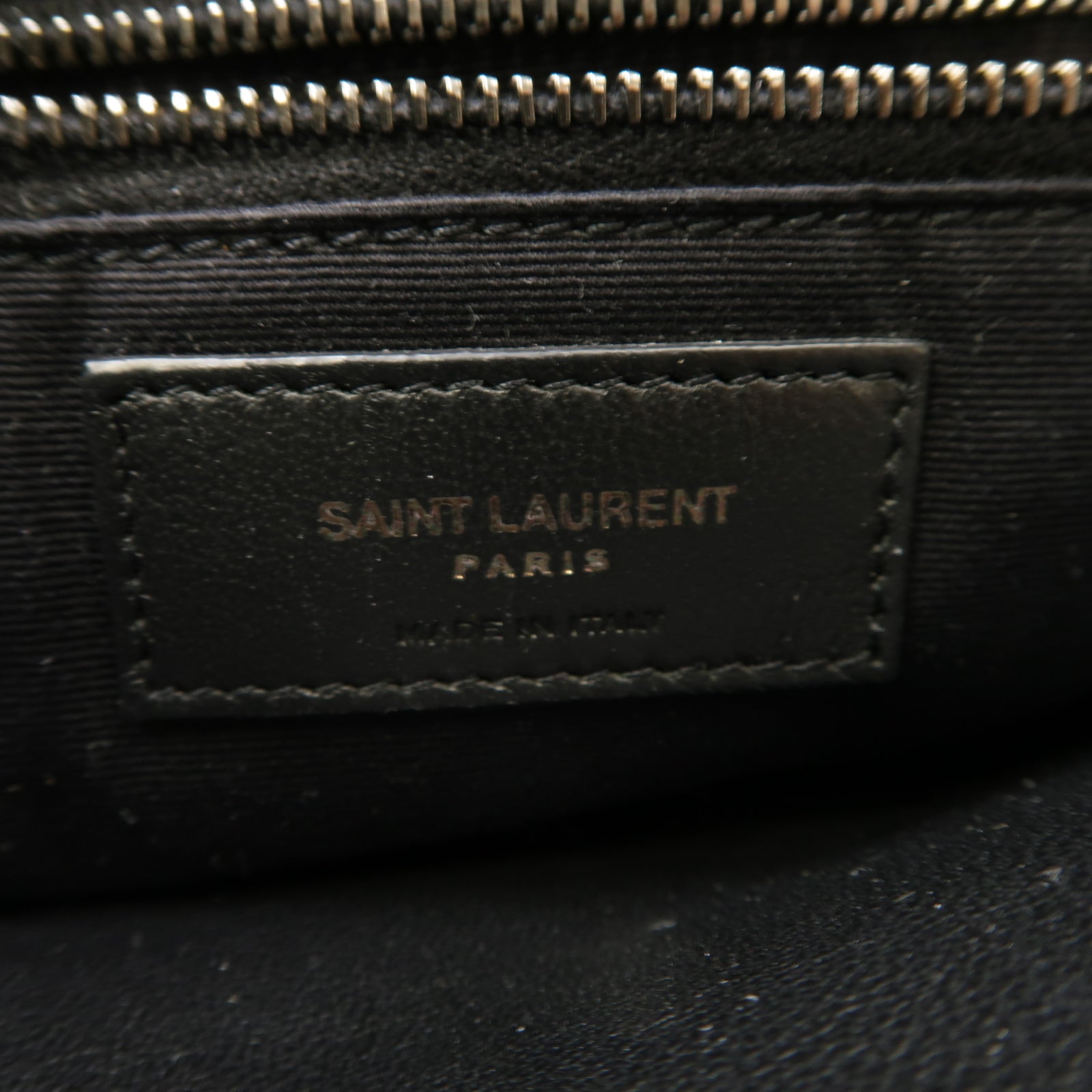 SAINT LAURENT 牛皮皮革Niki Medium銀扣鏈帶肩背袋灰色