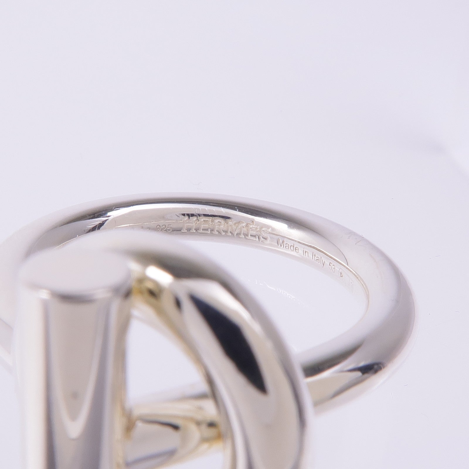 HERMES 925純銀Echappee Hermes Ring戒指Hermes#53/US#6.25