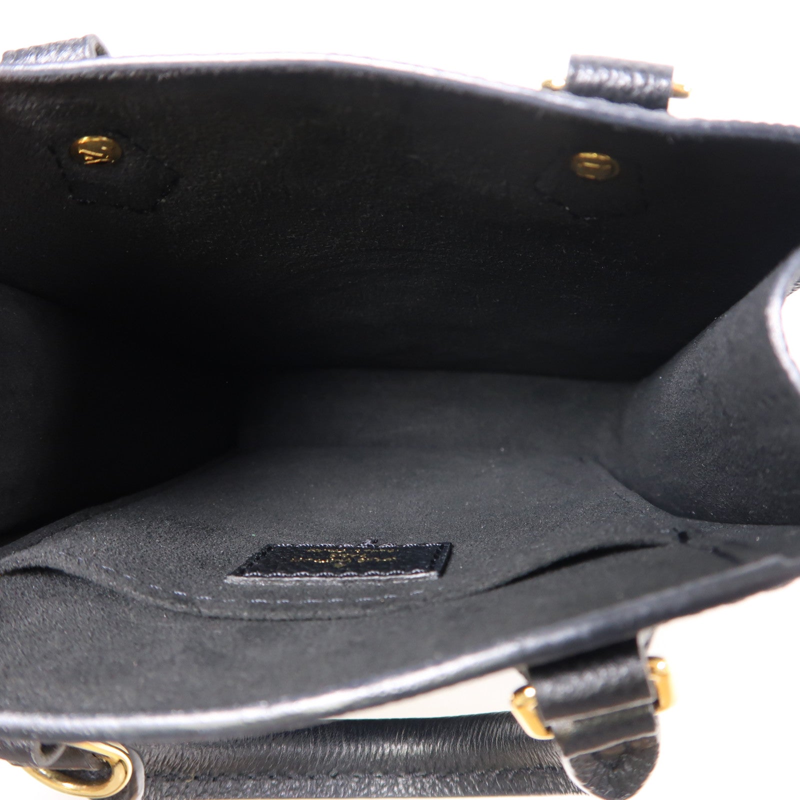 LOUIS VUITTON Monogram Empreinte Petit Sac Plat金扣手挽肩背兩用袋