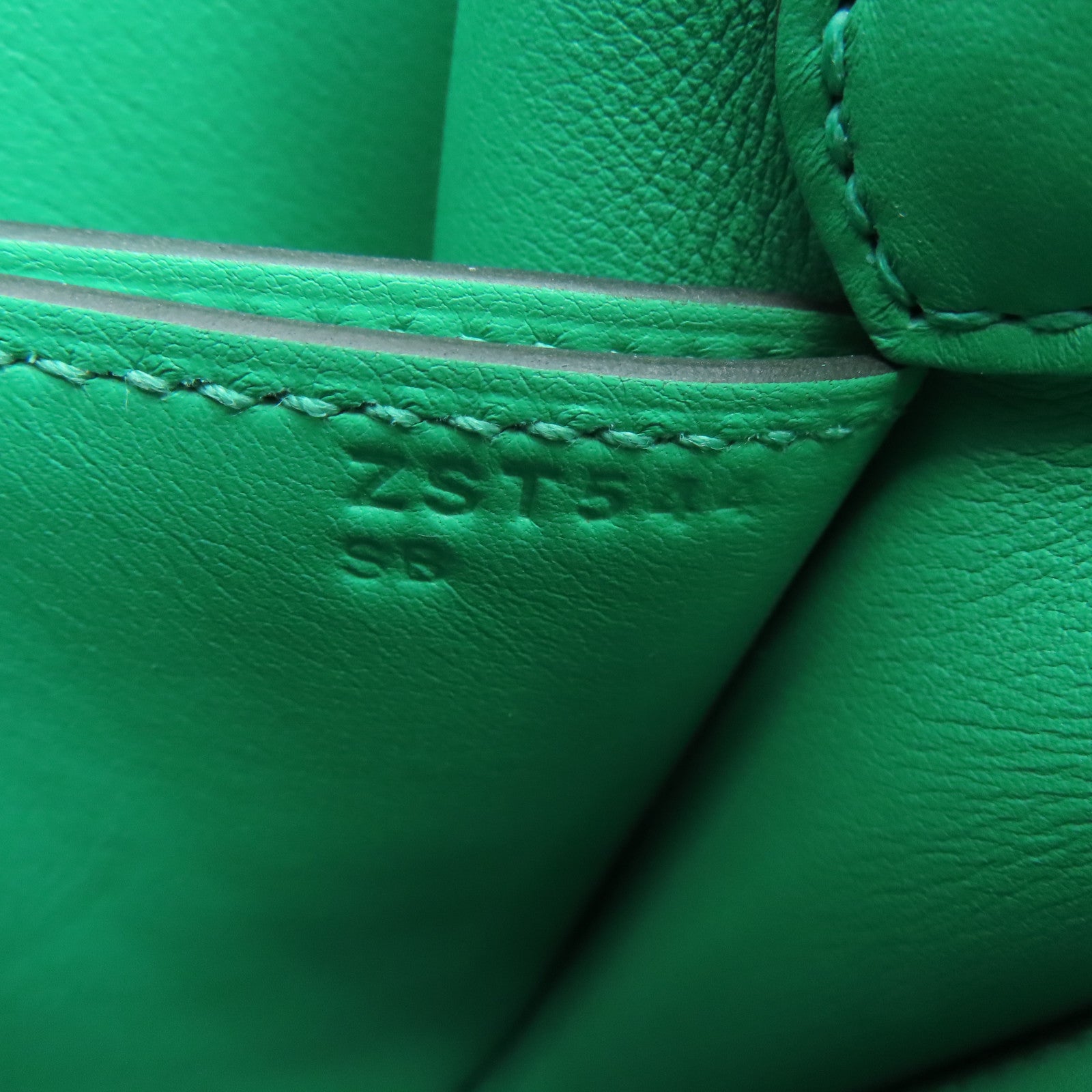 HERMES [Sharp Discount] Swift Leather Mini Roulis Circuit Shoulder Silver Buckle Shoulder Bag Green