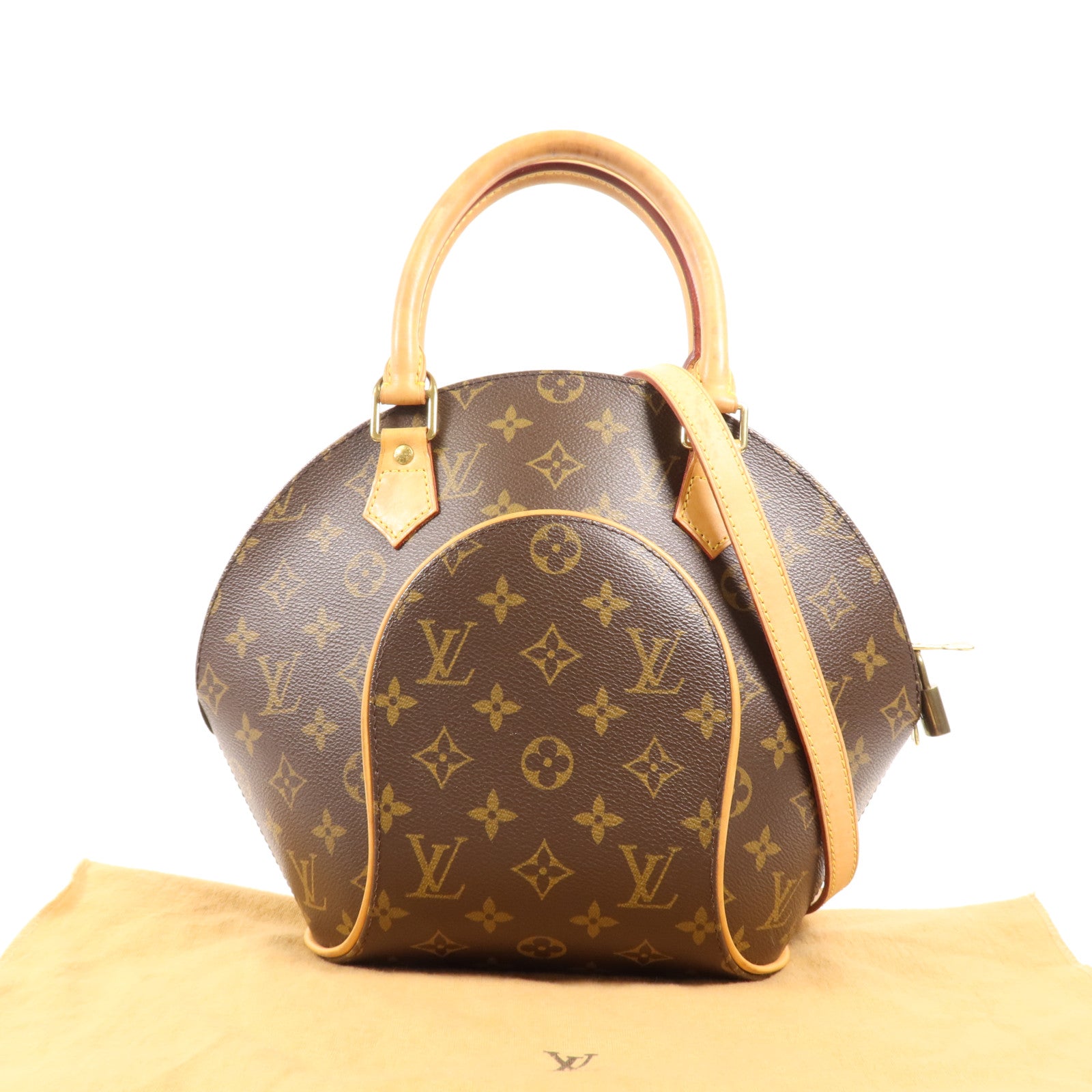 LOUIS VUITTON Monogram Ellipse PM金扣手挽肩背兩用袋