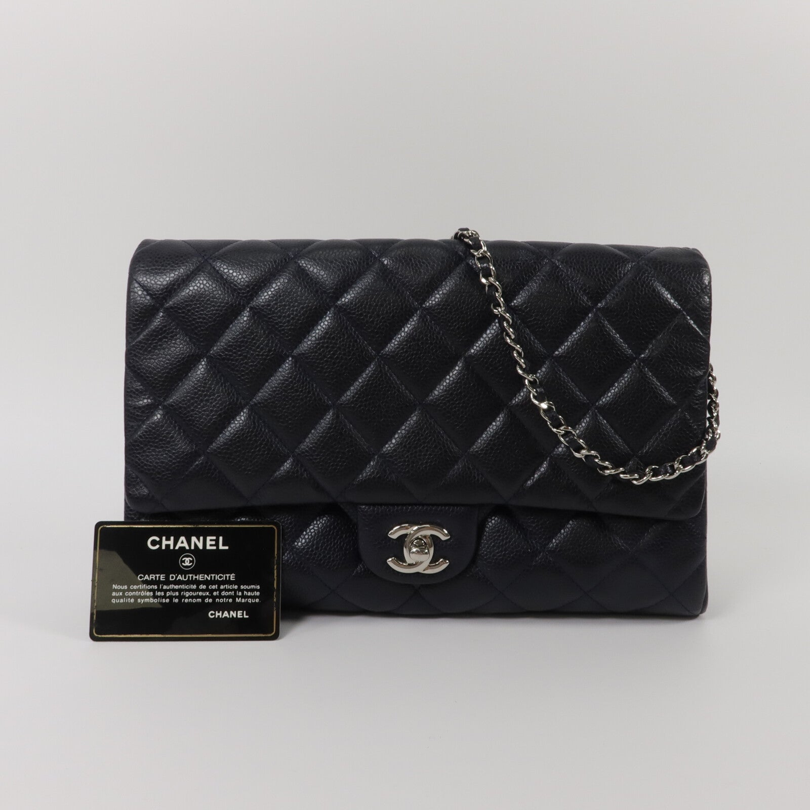 CHANEL 牛皮皮革Chain Shoulder鏈帶肩背袋