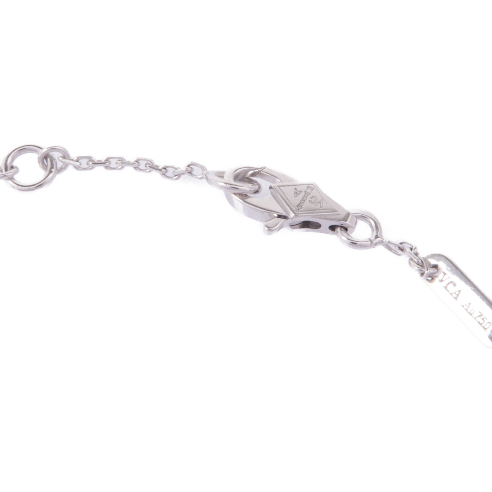 Van Cleef & Arpels 18K白金Sweet Alhambra Bracelet鑽石手鏈