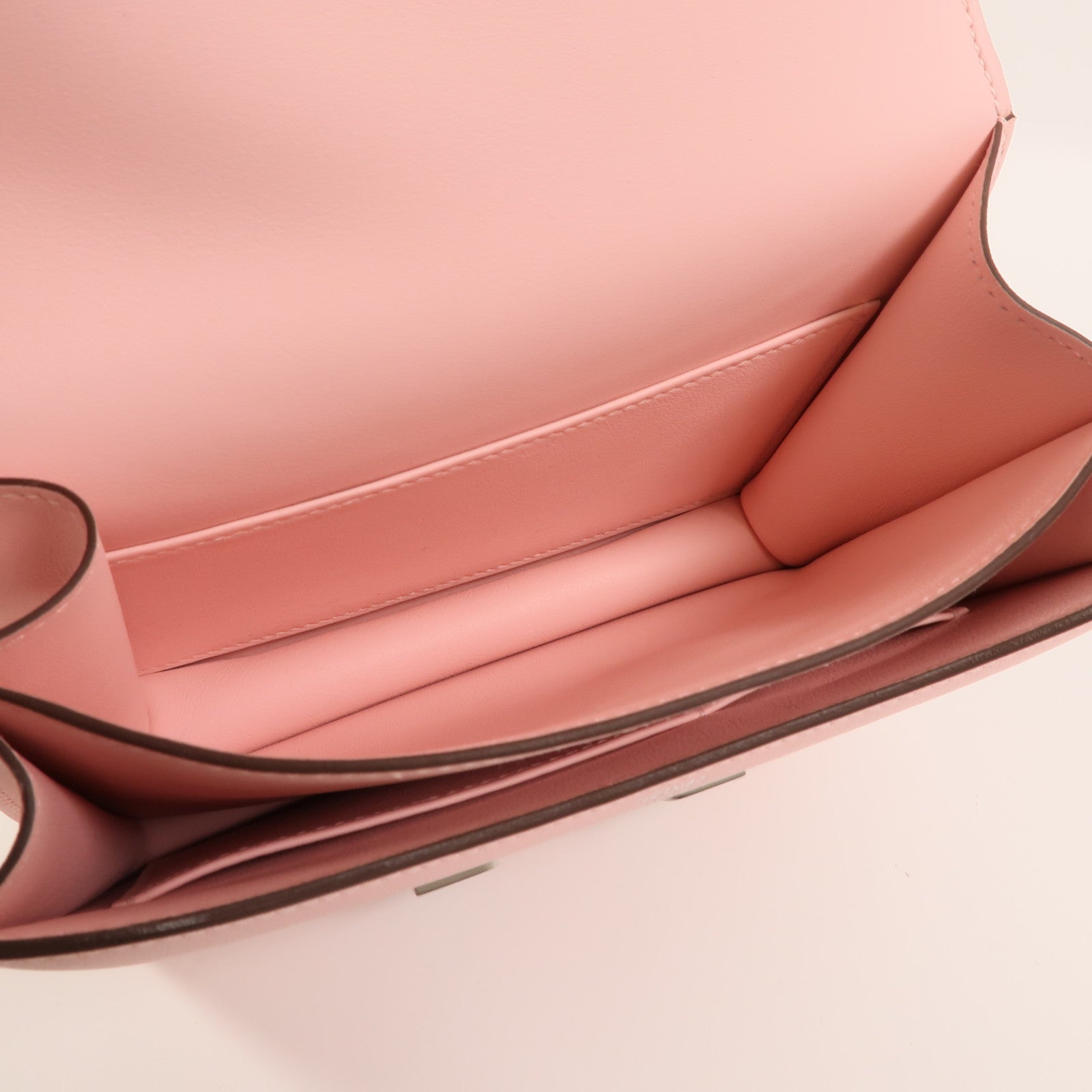 HERMES Swift皮革Constance Mini肩背袋Rose Sakura