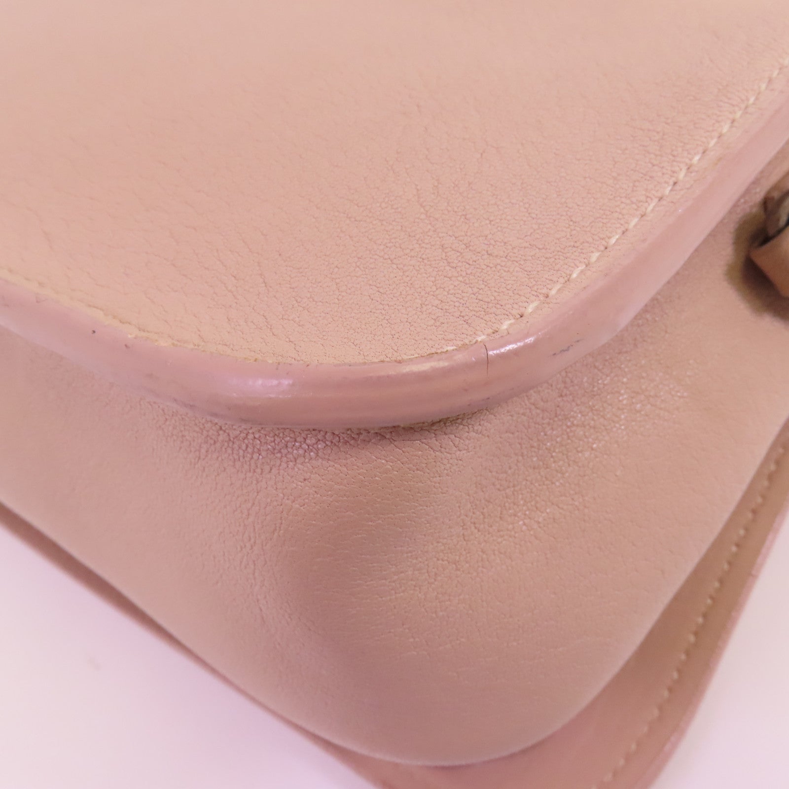 SAINT LAURENT 【激減優惠】牛皮皮革2Way Shoulder Bag銀扣手挽肩背兩用袋