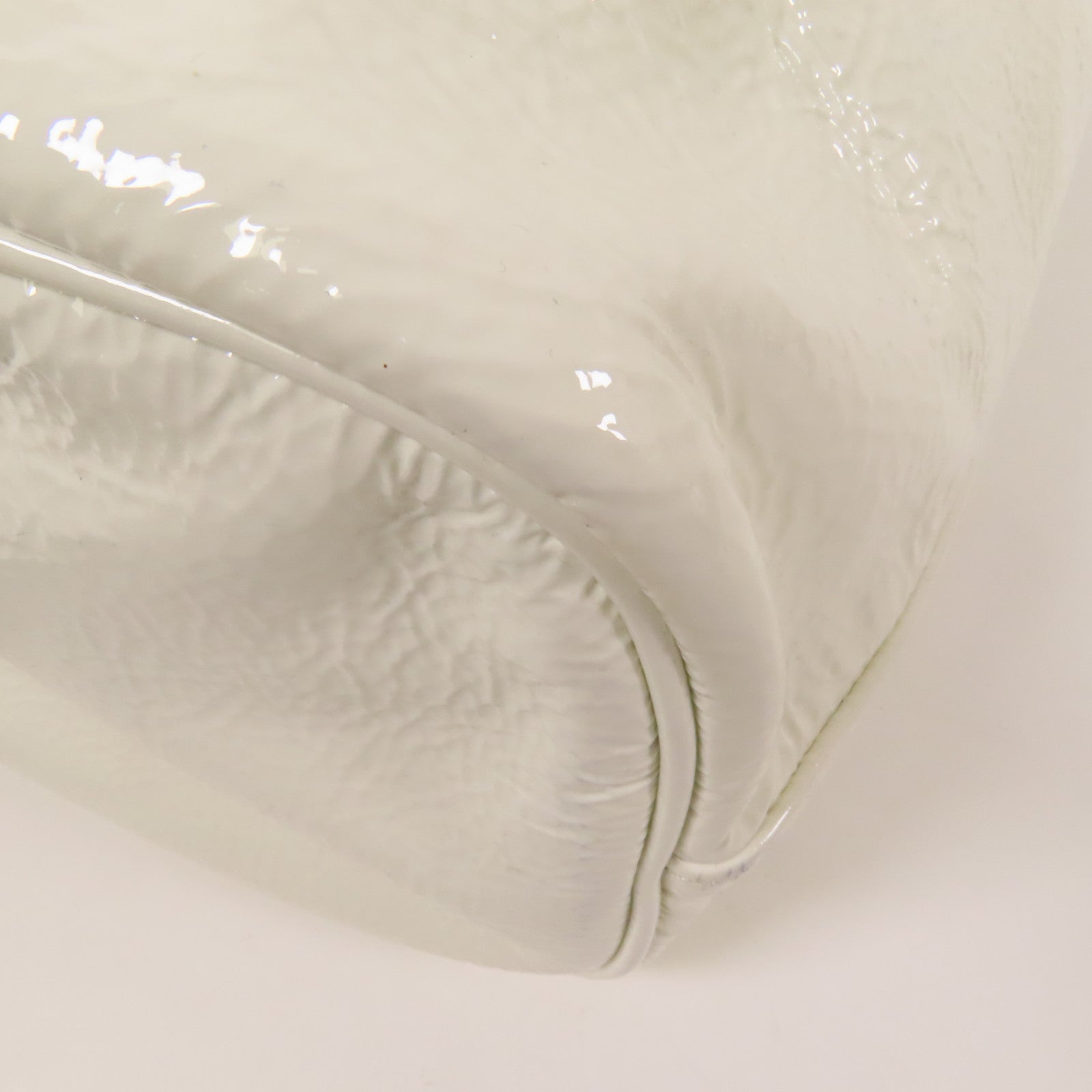 PRADA 漆皮皮革Duet NaplakBag金扣手挽肩背袋兩用袋