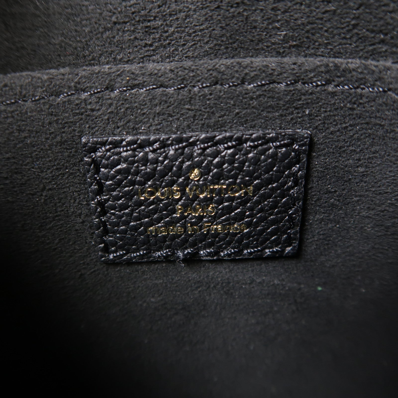LOUIS VUITTON Monogram Empreinte Petit Sac Plat金扣手挽肩背兩用袋