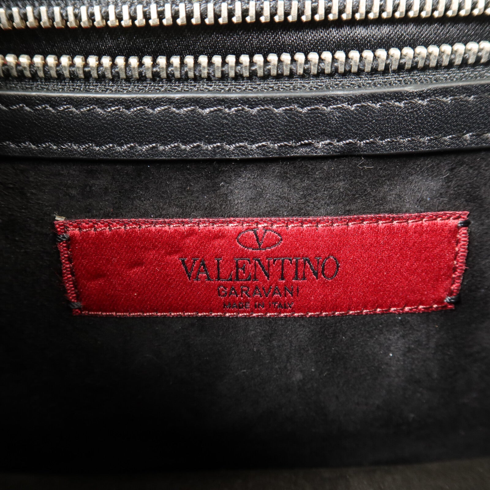 Valentino 牛皮皮革Rockstud Glam Lock Flap Bag鏈帶肩背袋