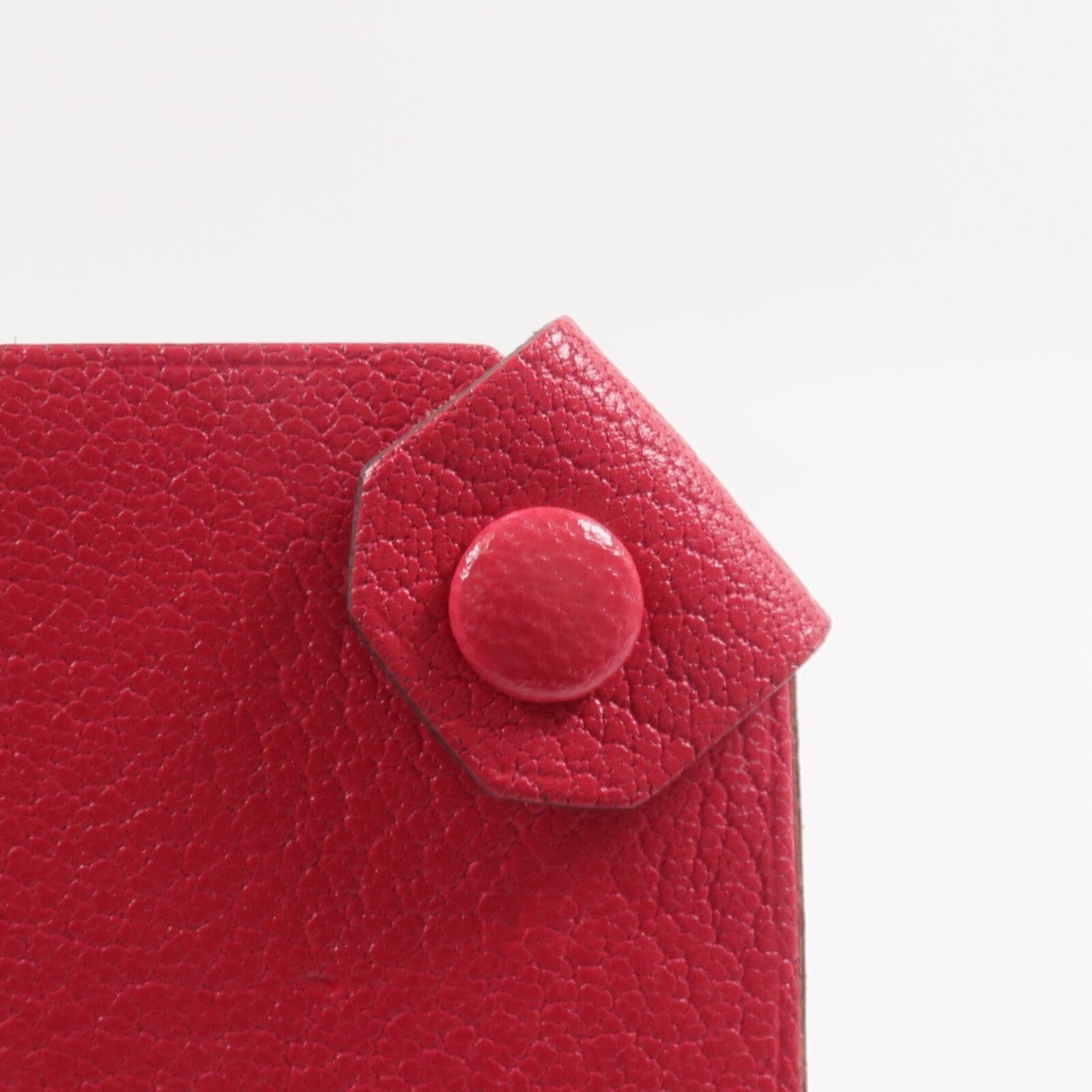 HERMES 【激減優惠】Chamkila皮革Tarmac Passport Holder護照套Rose Extreme