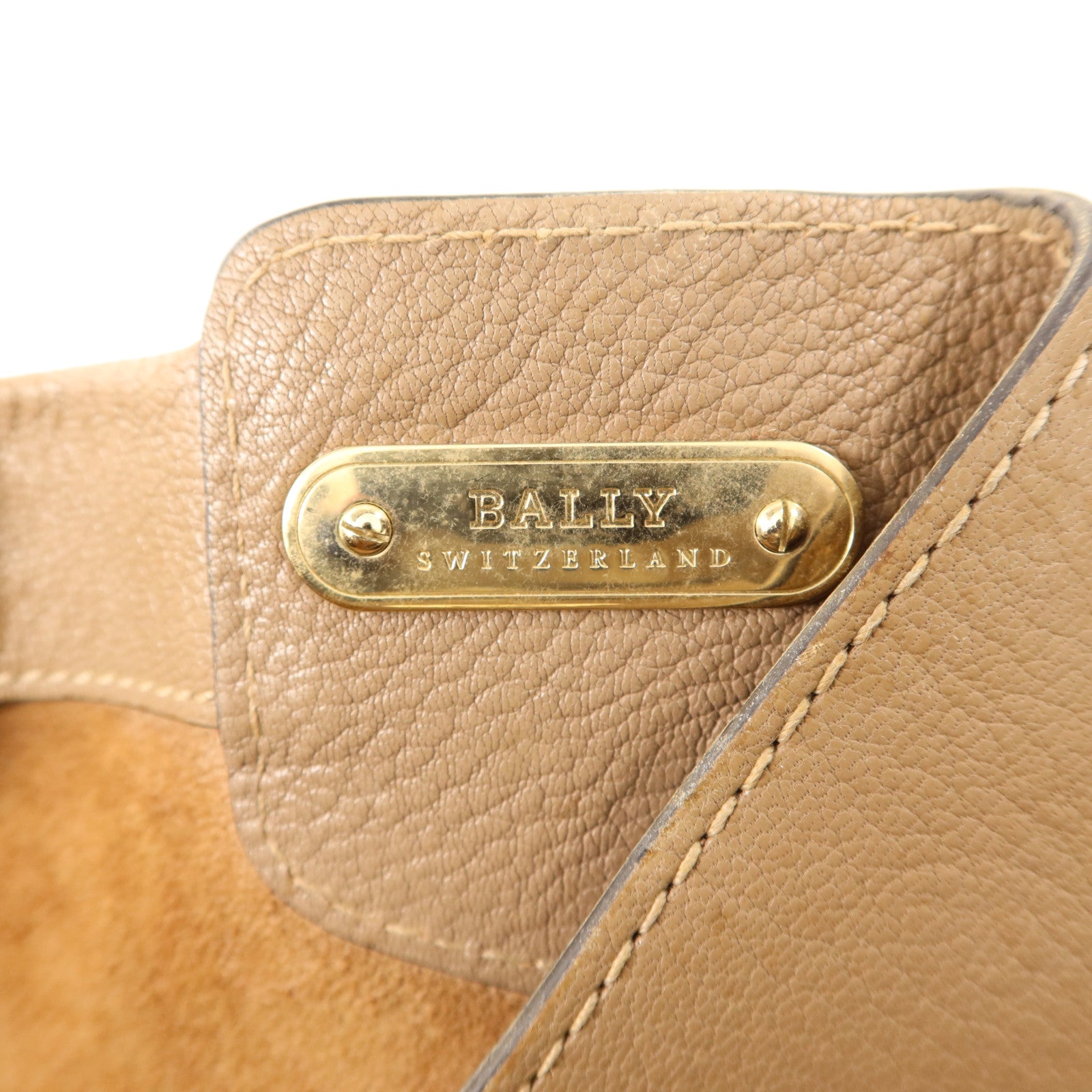 BALLY 牛皮皮革2 Way Shoulder Bag金扣手挽肩背兩用袋