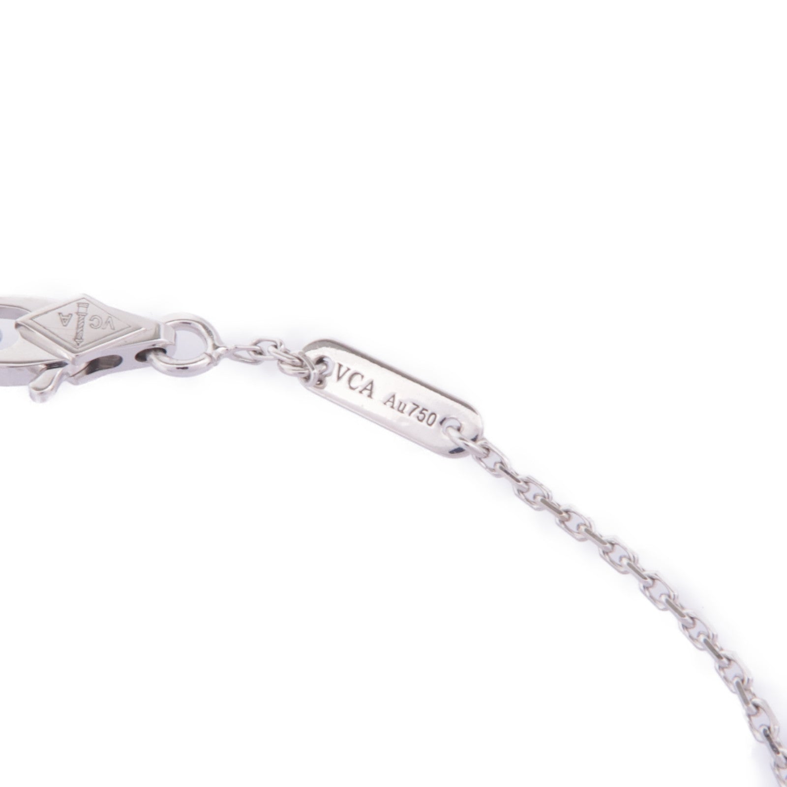 Van Cleef & Arpels 18K白金Sweet Alhambra Bracelet鑽石手鏈