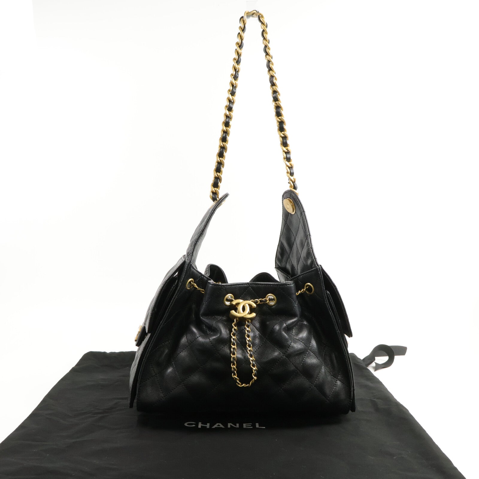 CHANEL 牛皮皮革Chanel 25 Small鏈帶手挽袋