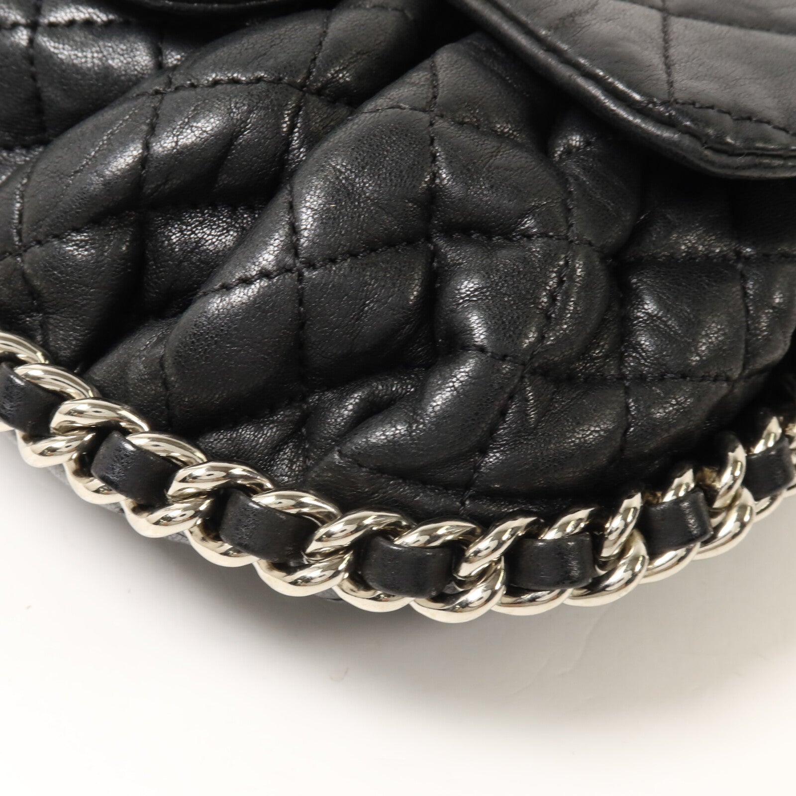 CHANEL 牛皮皮革Chain Shoulder鏈帶肩背袋