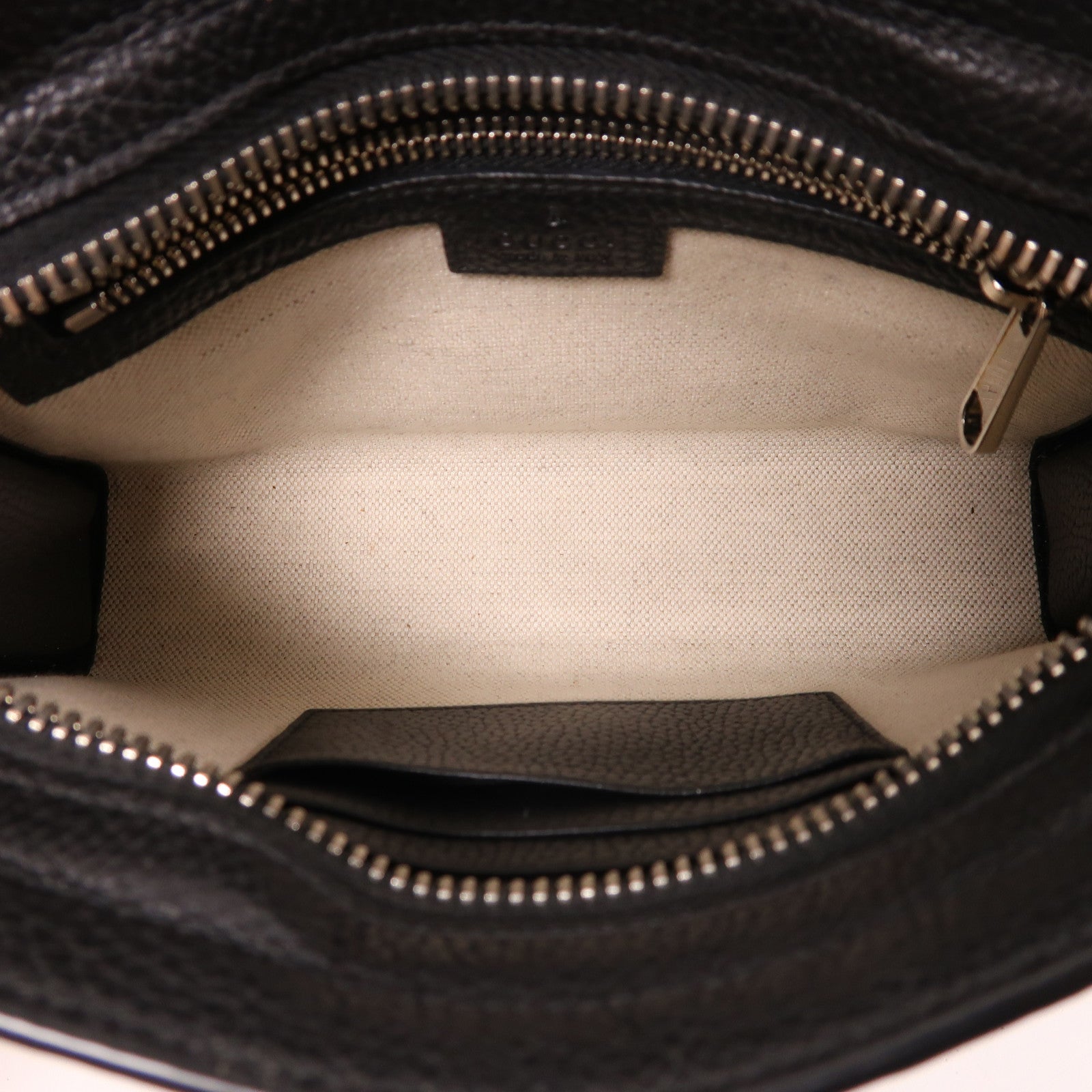 GUCCI GG SHW Mini Jumbo GG Shoulder Bag 795240 Calfskin Leather Black