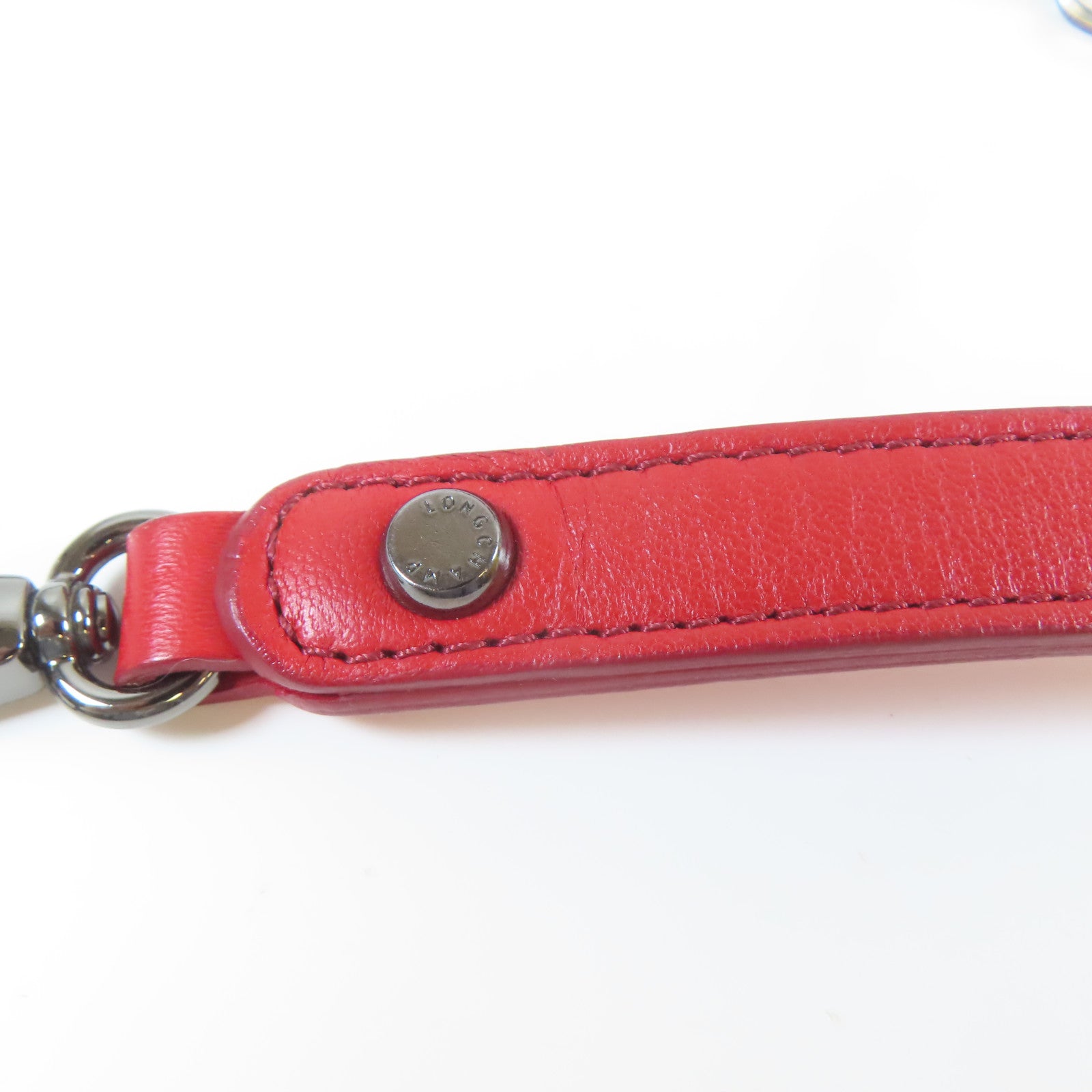 Longchamp 【激減優惠】牛皮皮革Amazone Convertible Belt Bag鏈帶肩背袋/腰包紅色