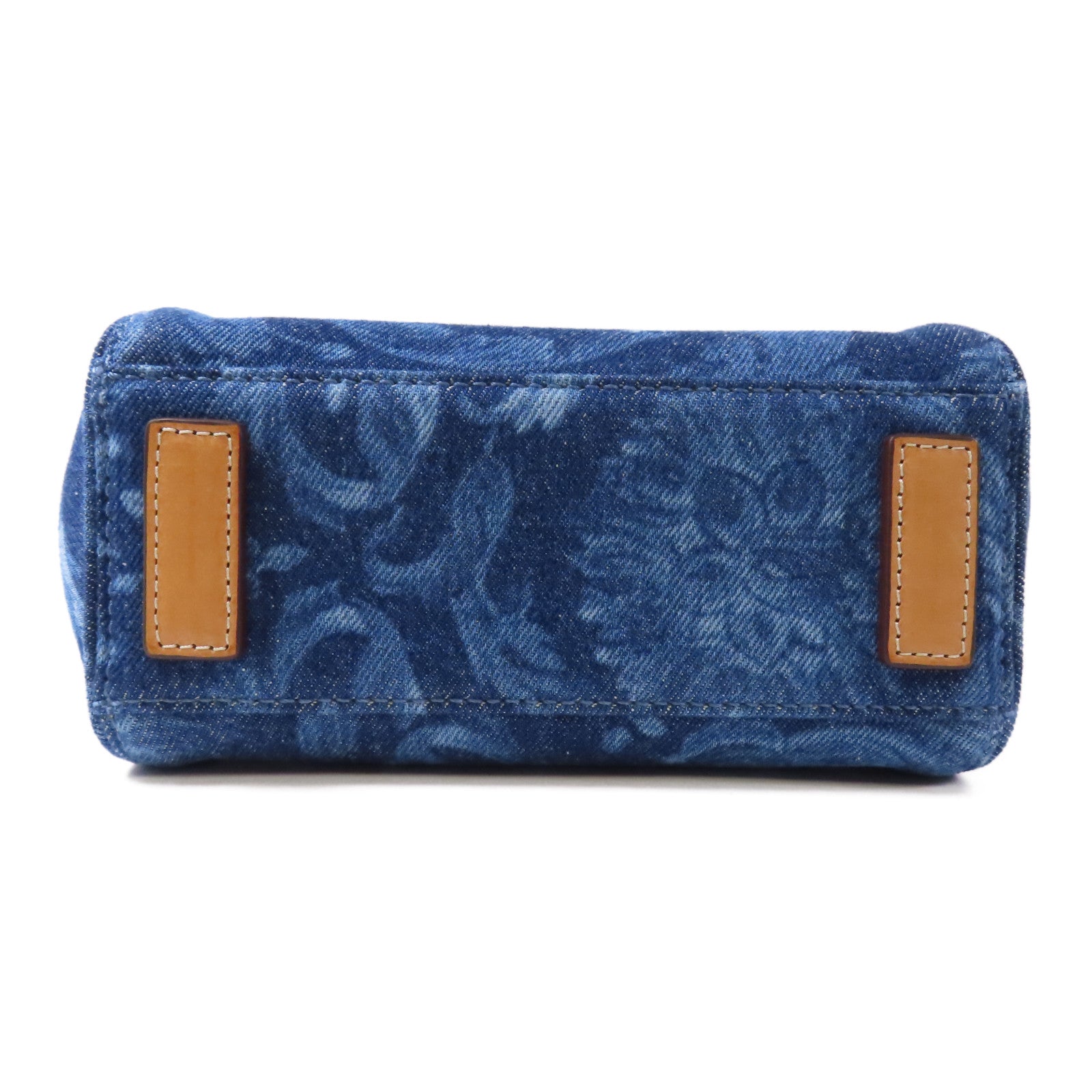 VERSACE 牛仔布Shoulder Bag金扣手挽肩背兩用袋