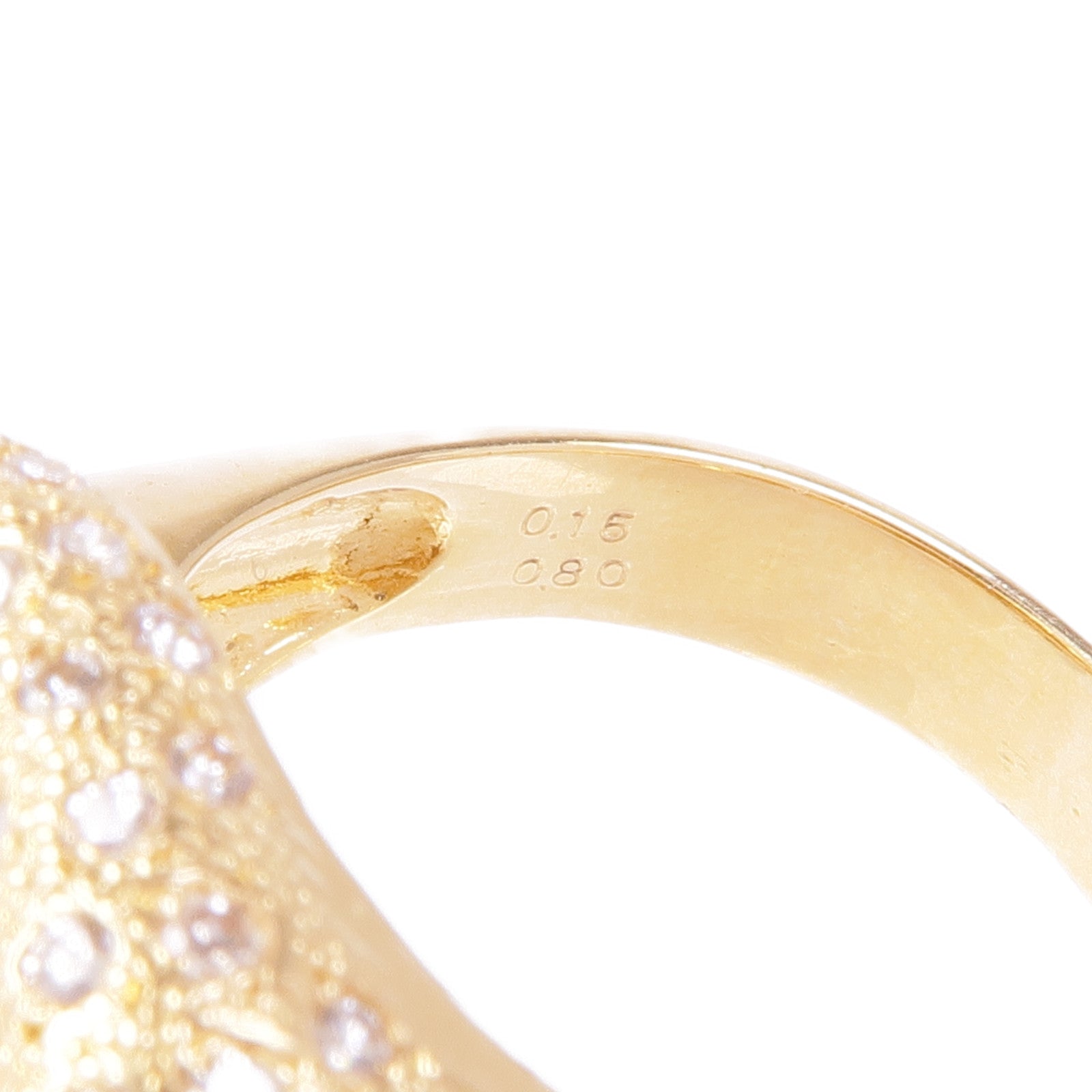 JEWELRY 18K黃金Diamond Ruby Ring鑽石戒指US#6