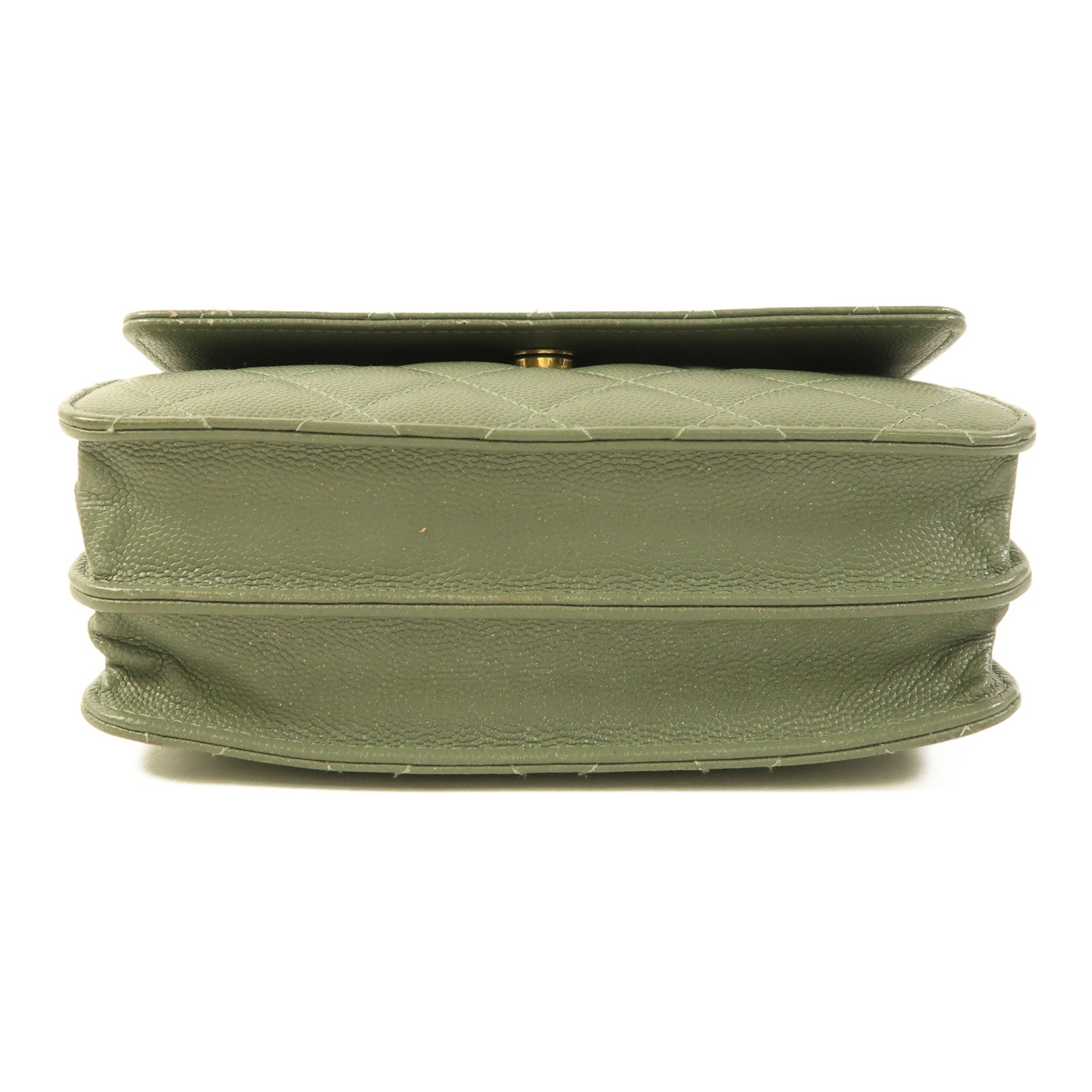 CHANEL 牛皮皮革Classic Square WOC金扣鏈帶肩背袋