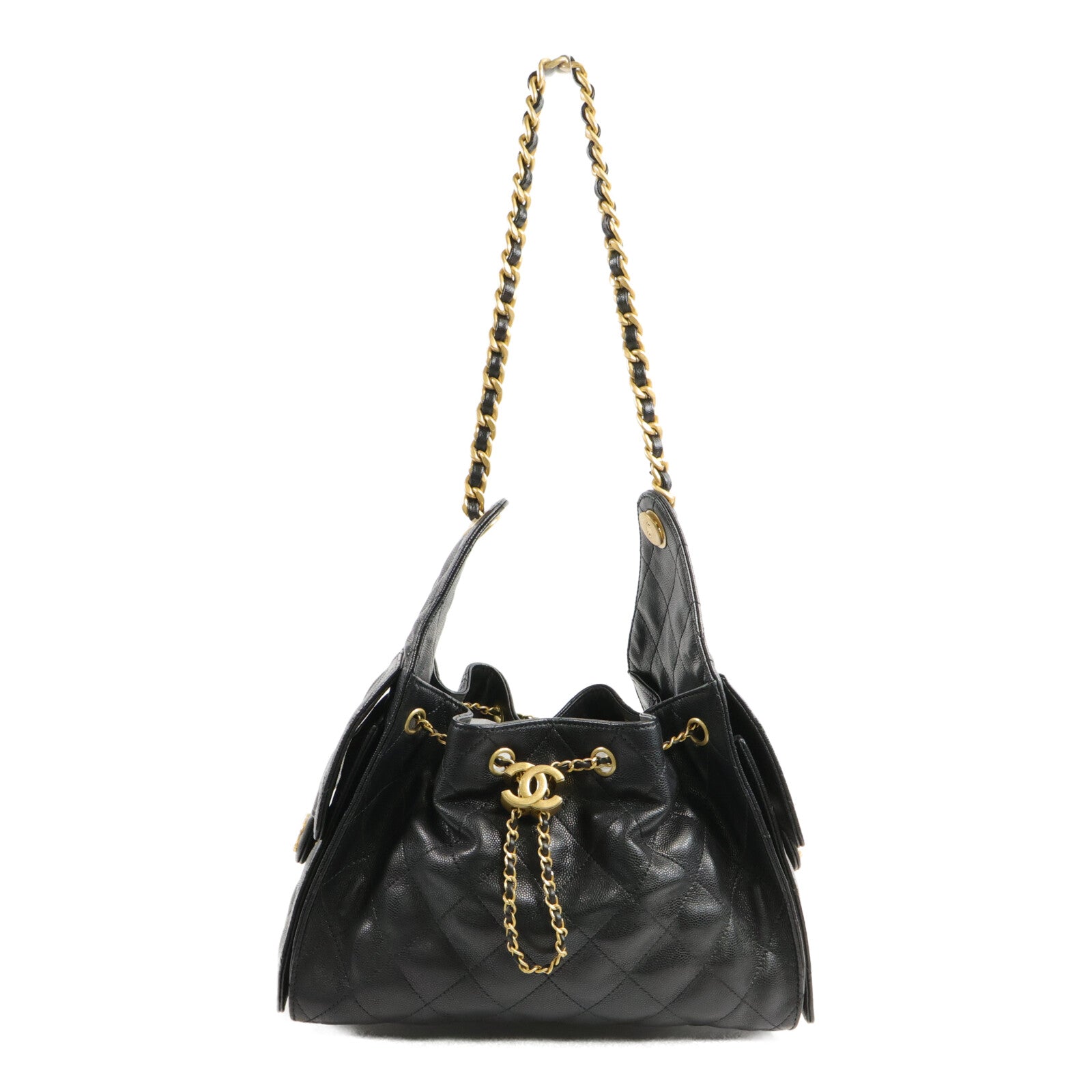 CHANEL 牛皮皮革Chanel 25 Small鏈帶手挽袋
