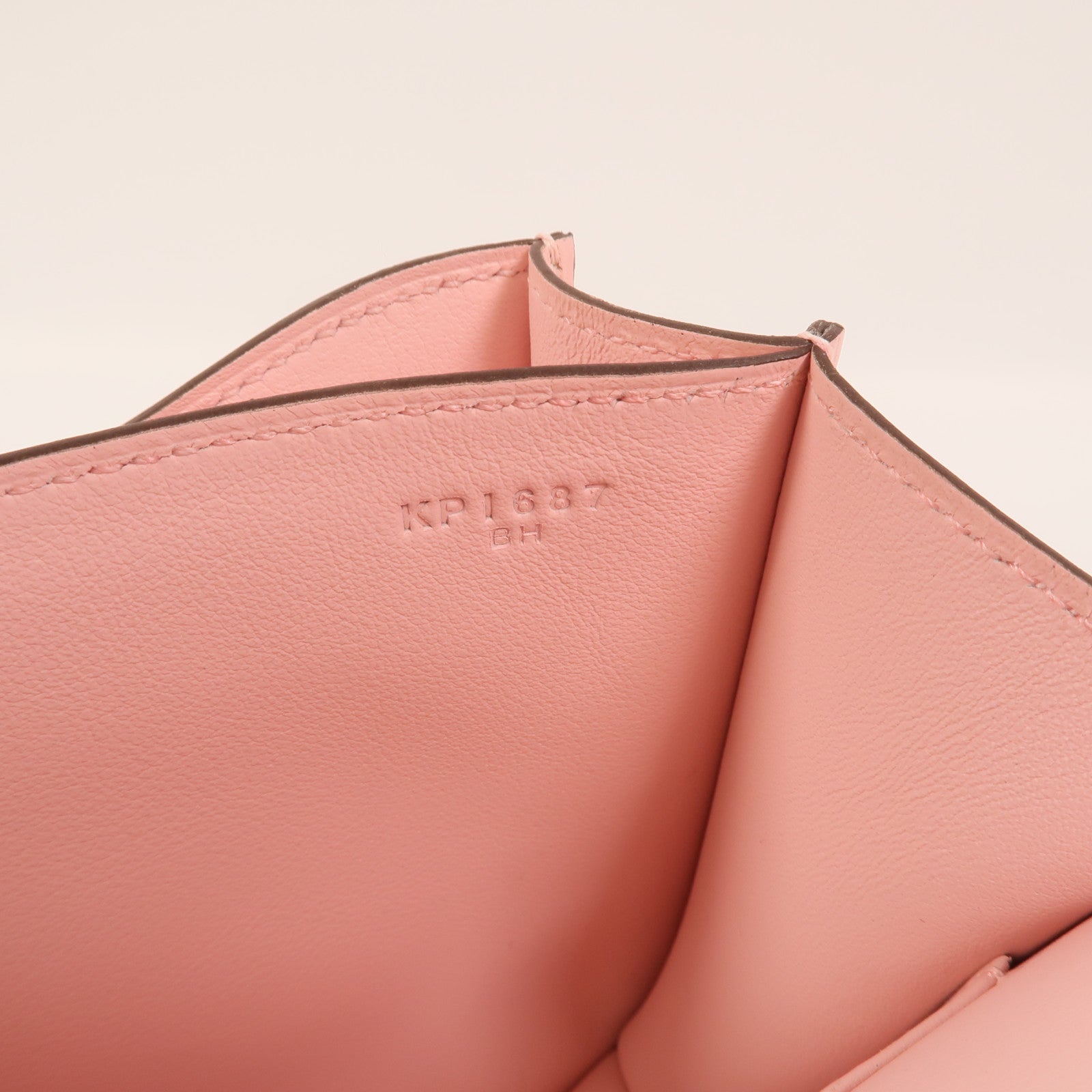 HERMES Swift皮革Constance Mini肩背袋Rose Sakura
