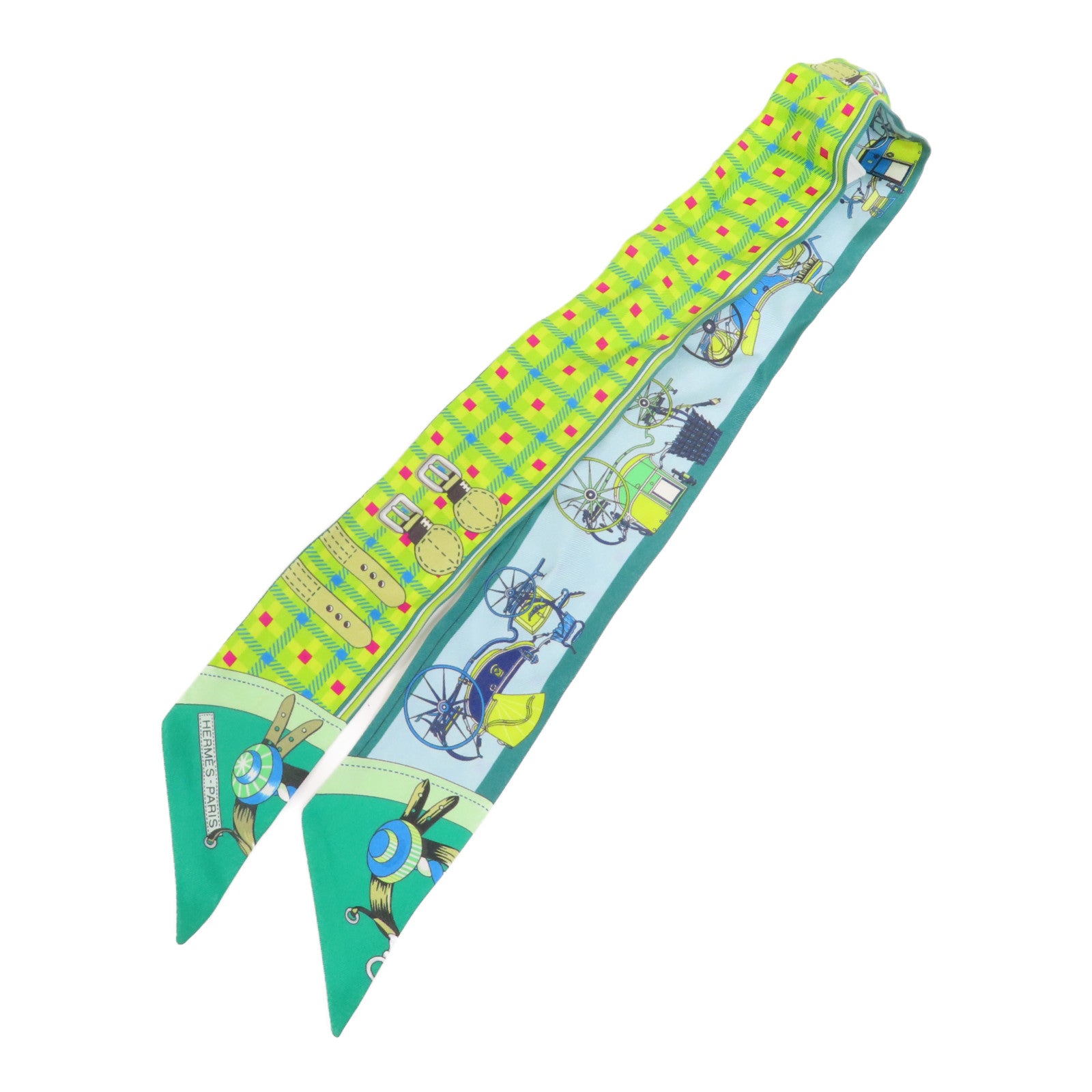 HERMES 絲質Twilly絲巾