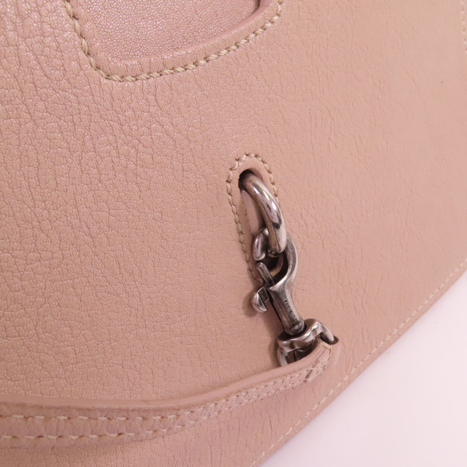SAINT LAURENT 【激減優惠】牛皮皮革2Way Shoulder Bag銀扣手挽肩背兩用袋