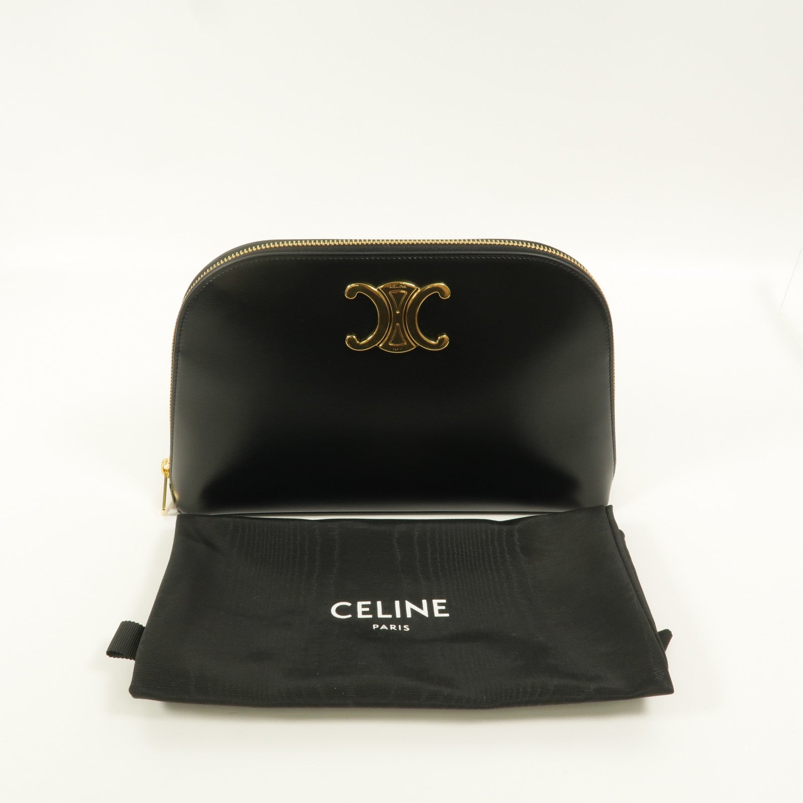CELINE 牛皮皮革Triomphe Pouch手拿包