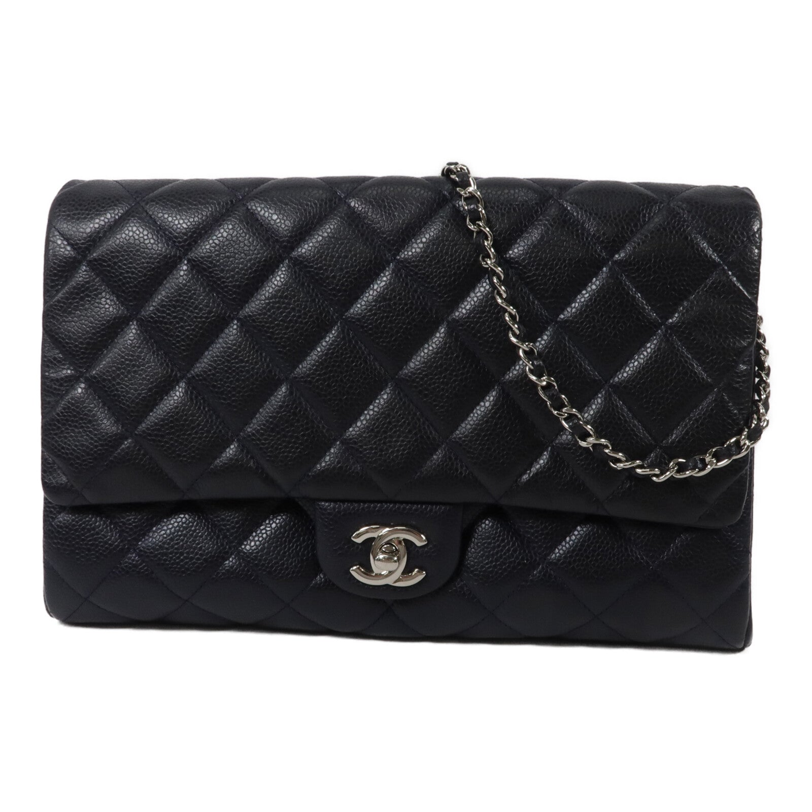 CHANEL 牛皮皮革Chain Shoulder鏈帶肩背袋