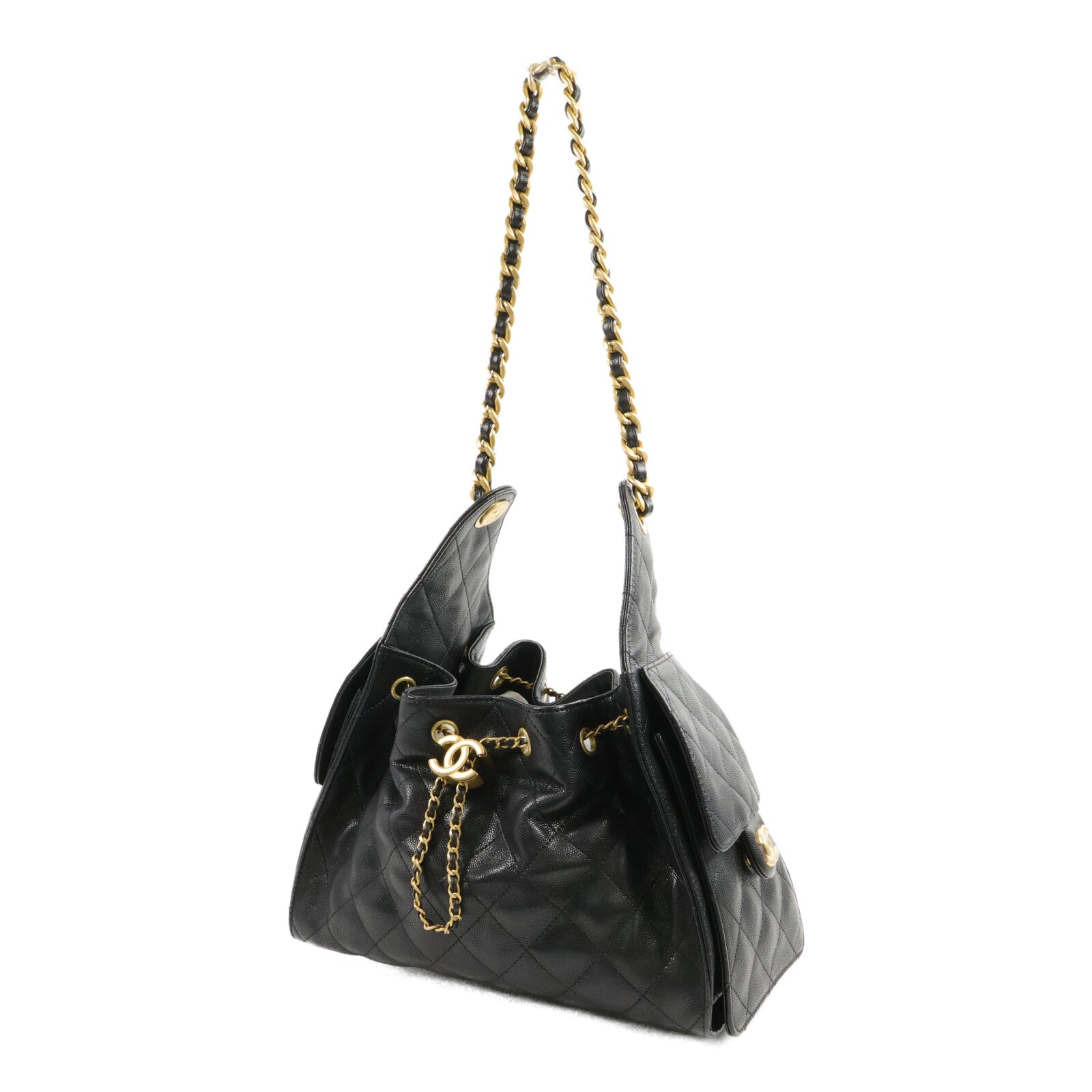 CHANEL 牛皮皮革Chanel 25 Small鏈帶手挽袋