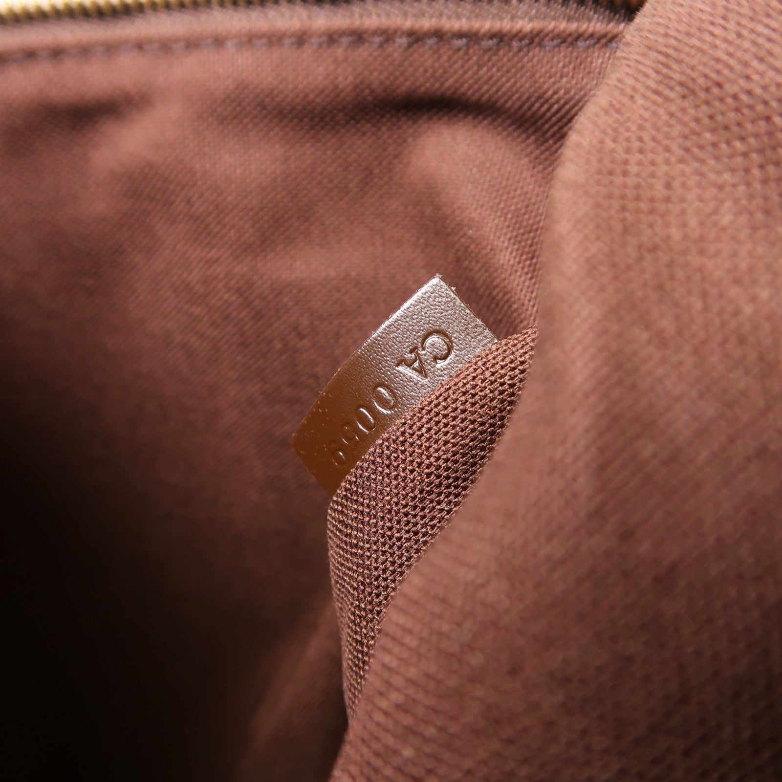 LOUIS VUITTON Damier Beaubourg金扣肩背袋棕色