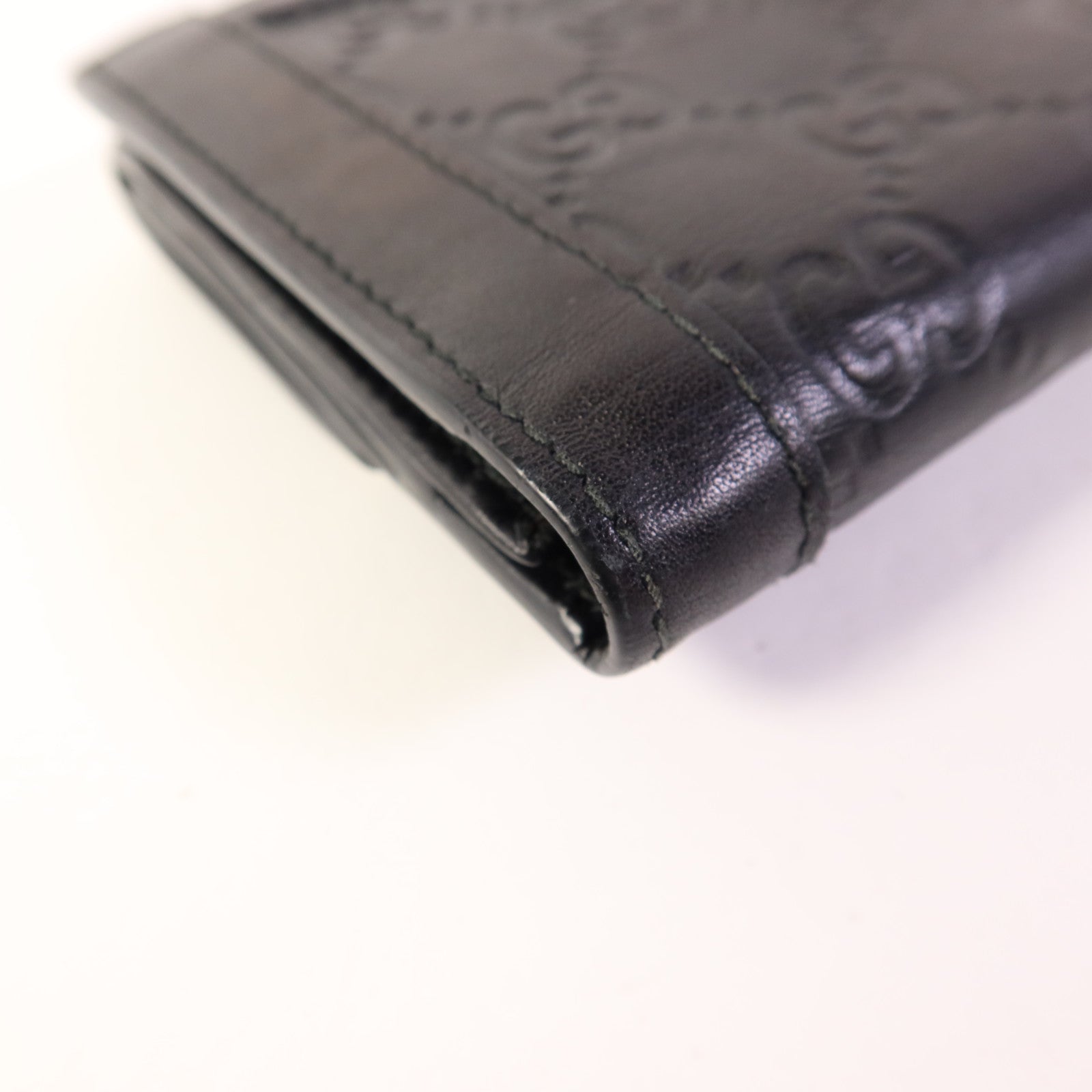 GUCCI 牛皮皮革Long Bifold Wallet銀扣長錢包