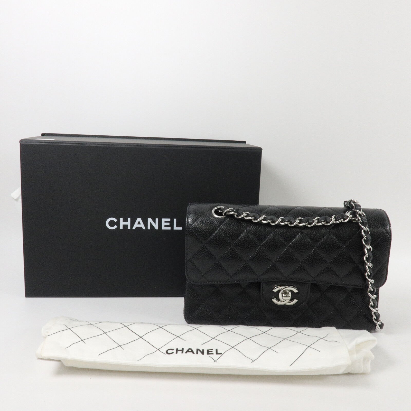 CHANEL 牛皮皮革Classic 23鏈帶肩背袋