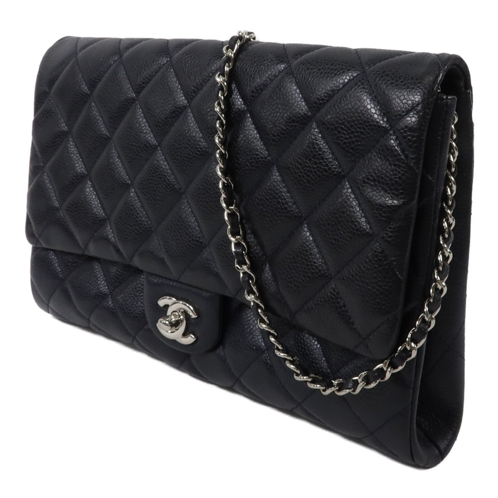 CHANEL 牛皮皮革Chain Shoulder鏈帶肩背袋