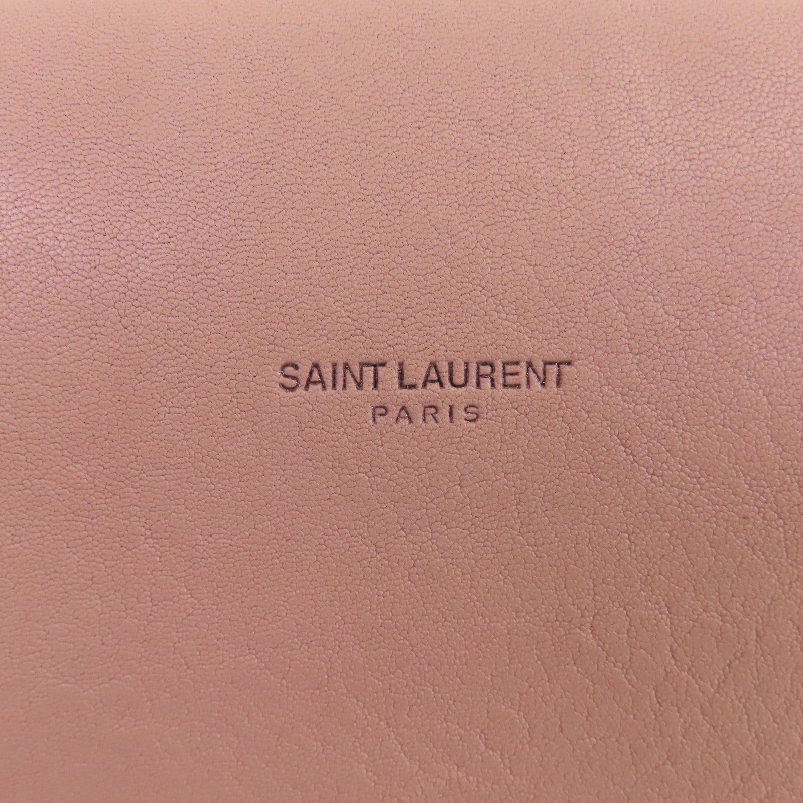 SAINT LAURENT 【激減優惠】牛皮皮革2Way Shoulder Bag銀扣手挽肩背兩用袋