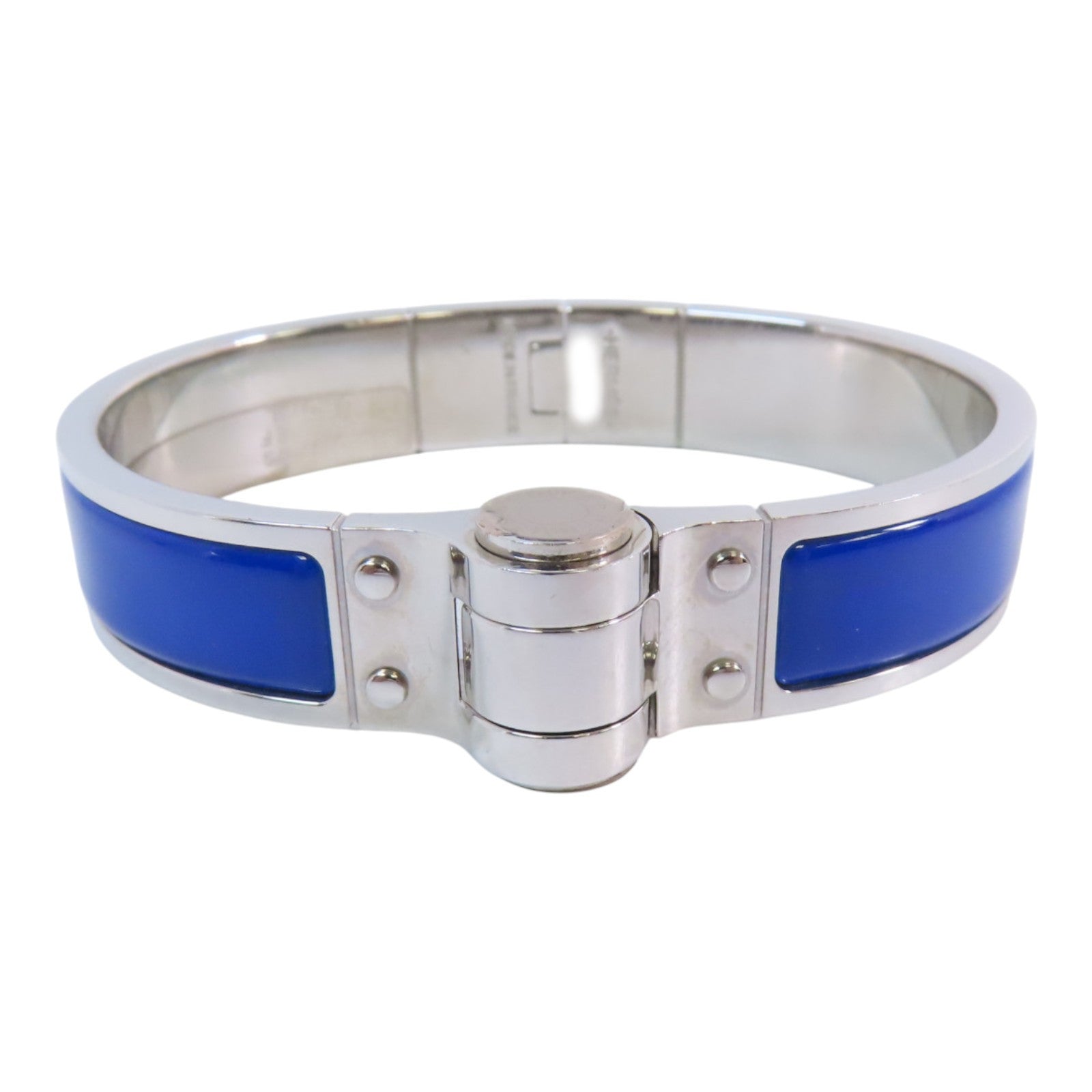 HERMES 【激減優惠】金屬/琺瑯Enamel Chamiere Bracelet銀扣手鐲