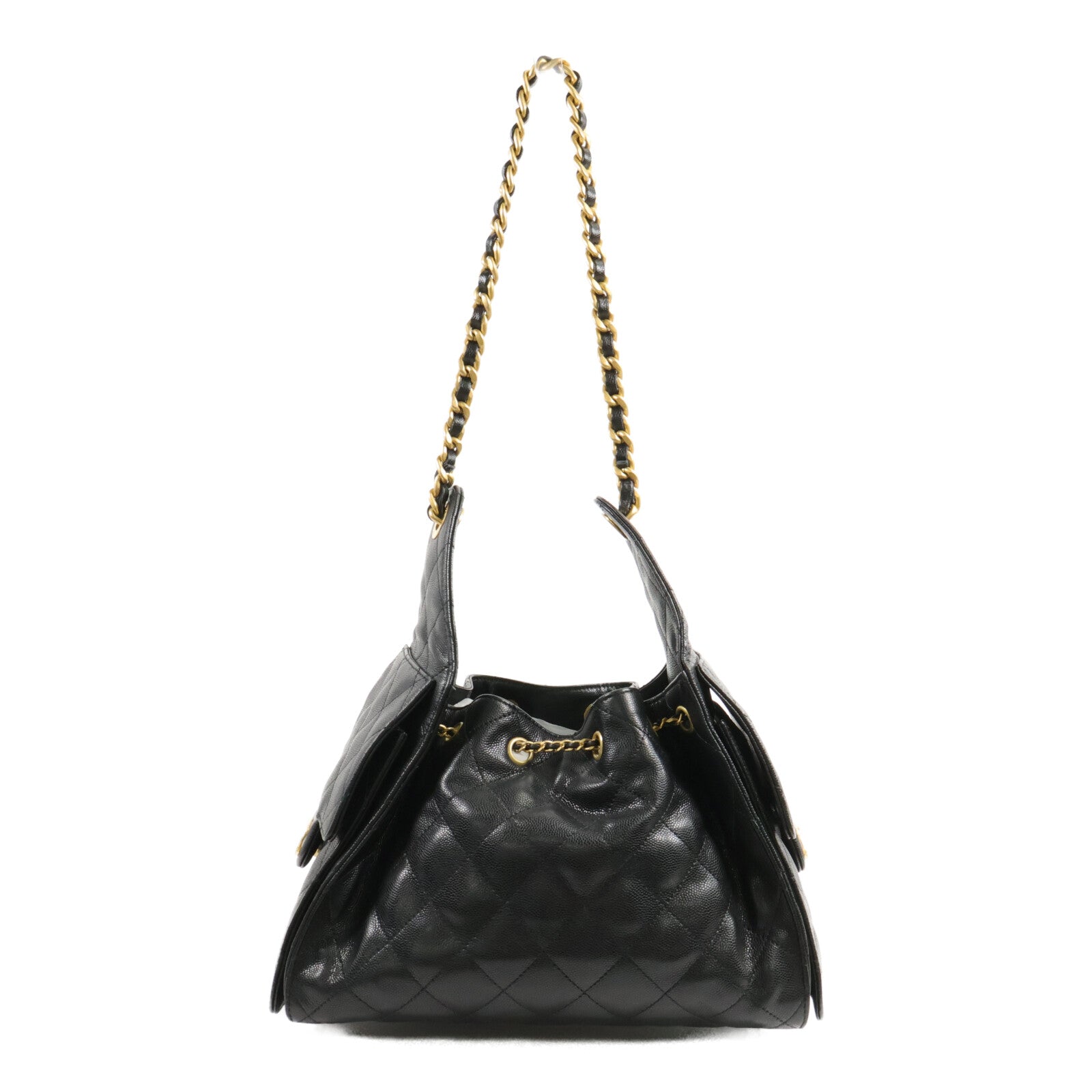 CHANEL 牛皮皮革Chanel 25 Small鏈帶手挽袋