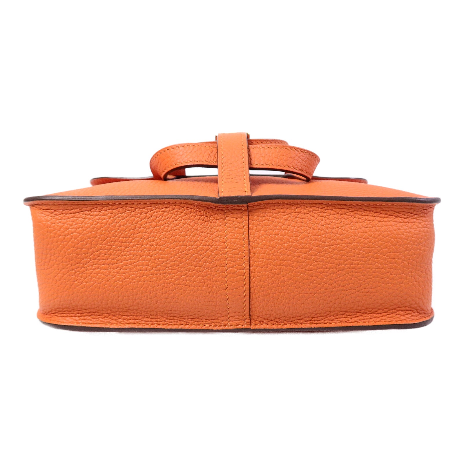 HERMES Clemence皮革Halzan 25手挽肩背兩用袋Feu