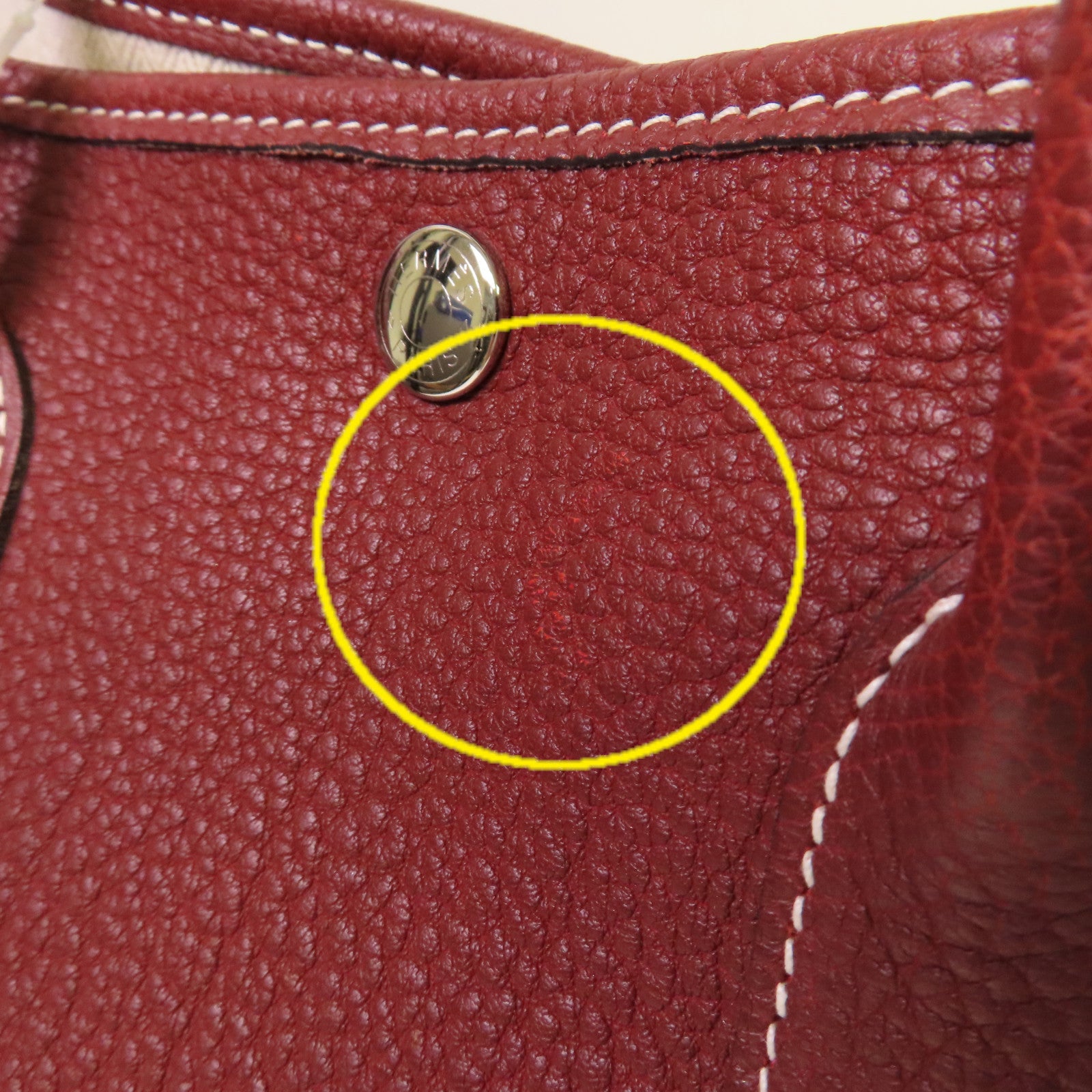 HERMES Negonda皮革Garden Party TPM Tote Bag銀扣手挽袋Rouge H愛馬仕紅色