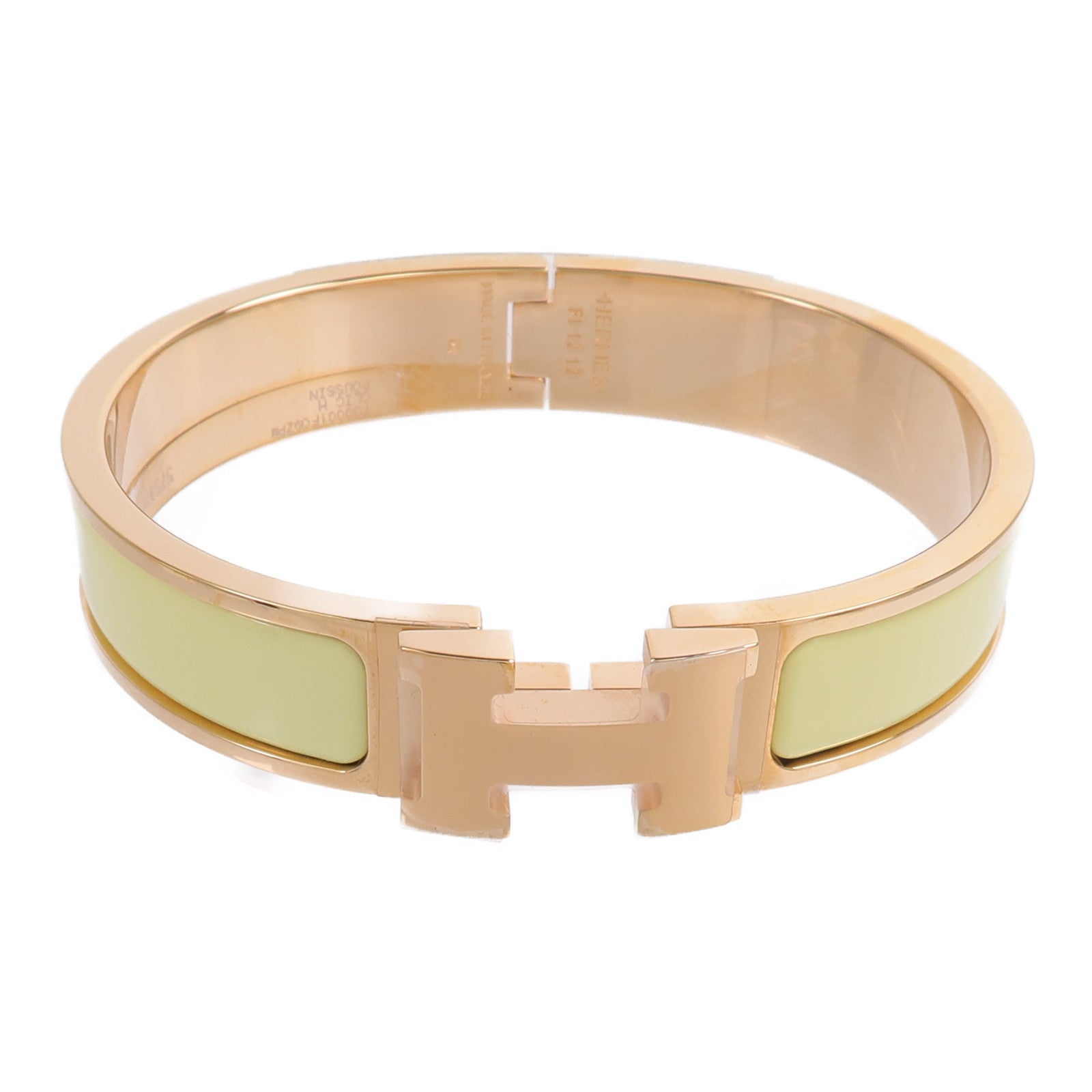 HERMES 金屬/琺瑯Clic H Bangle手鐲