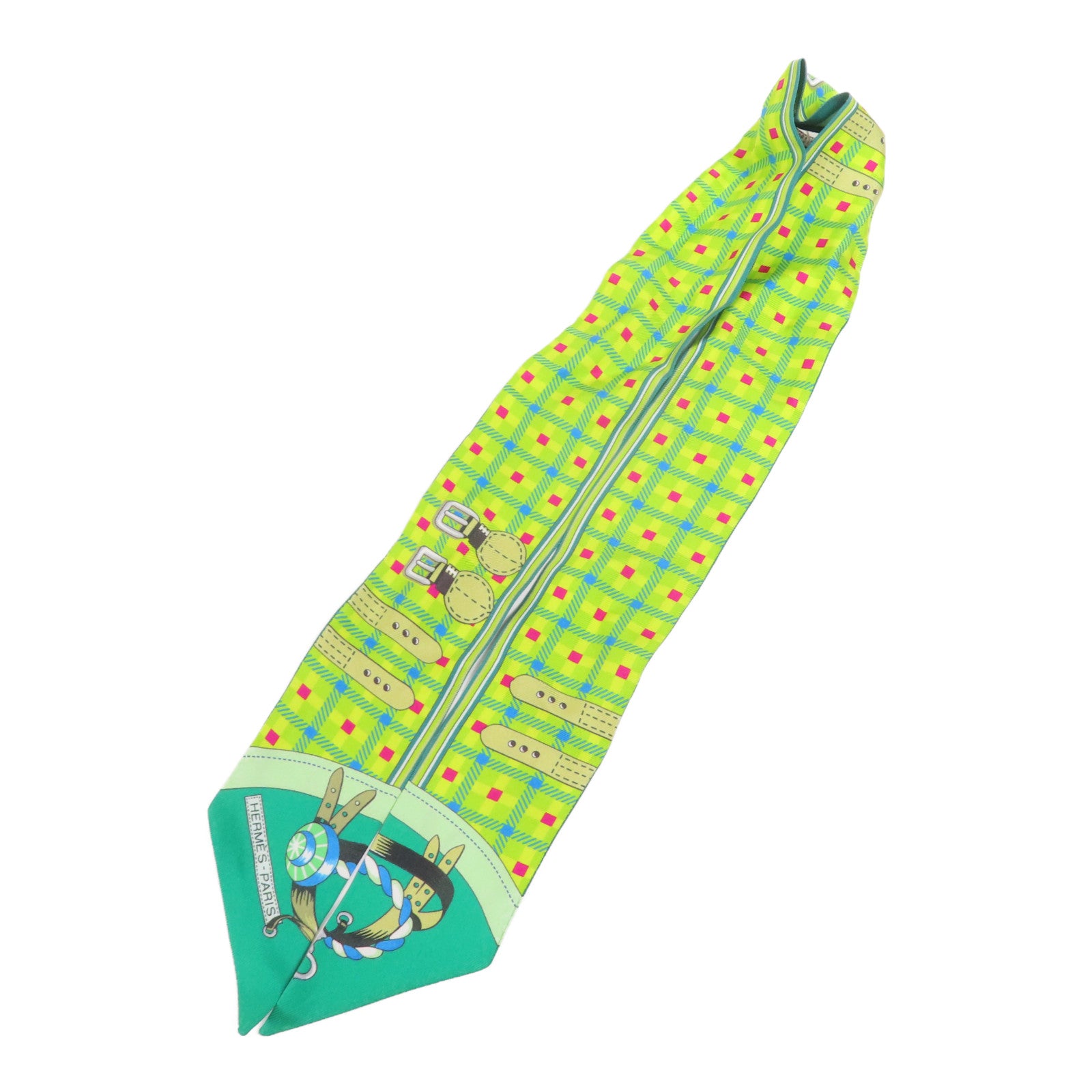 HERMES 絲質Twilly絲巾