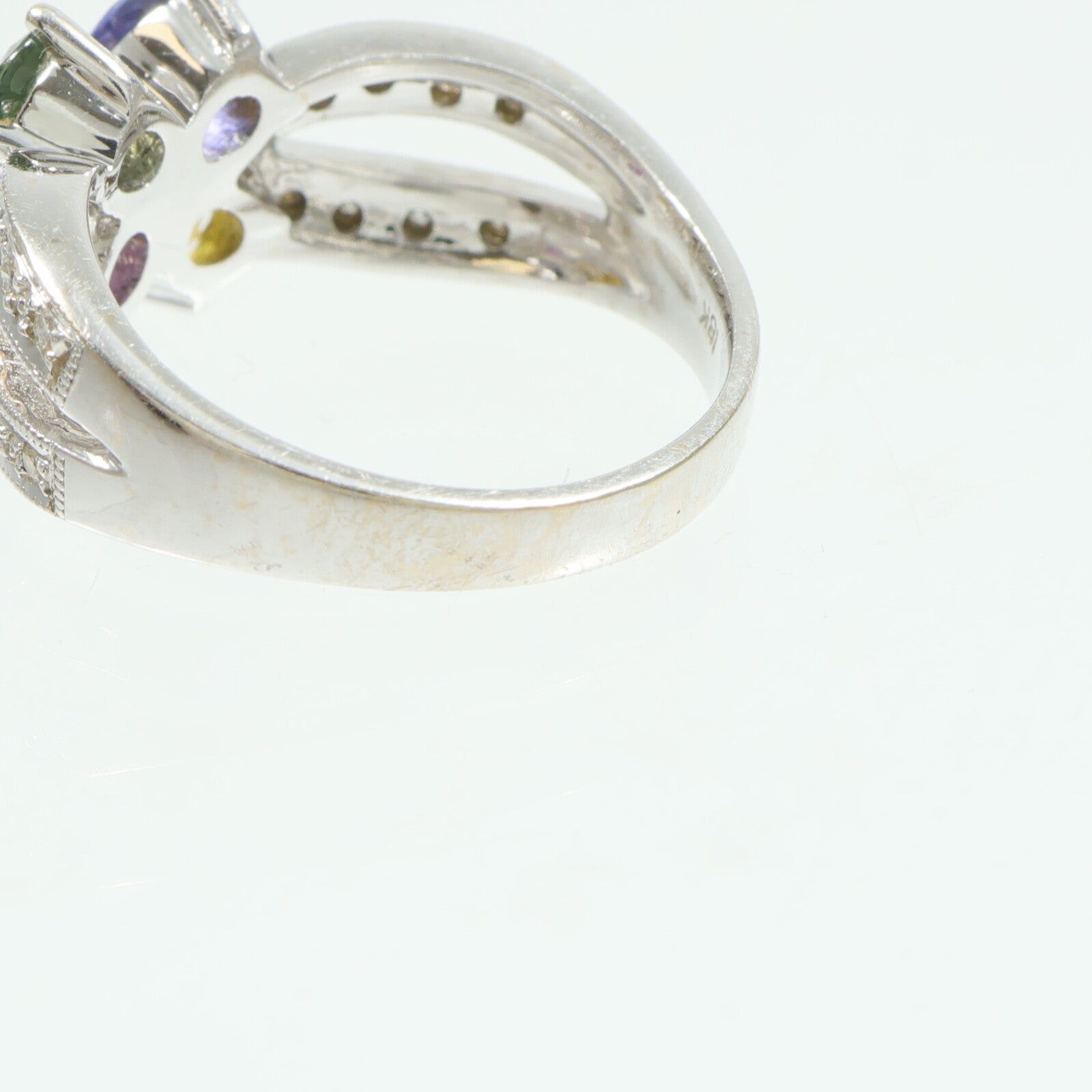 JEWELRY 18K白金Color Stone Ring彩色寶石戒指