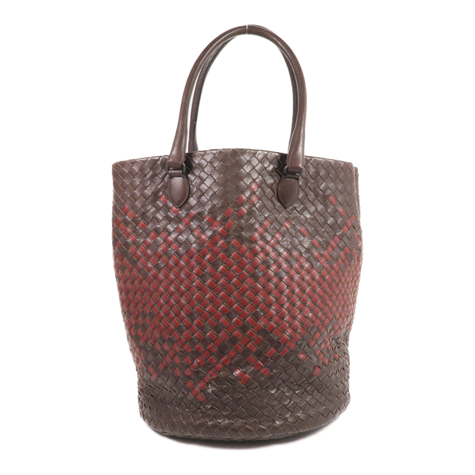 BOTTEGA VENETA 【激減優惠】織紋皮革Shoulder Tote肩背袋/手挽袋