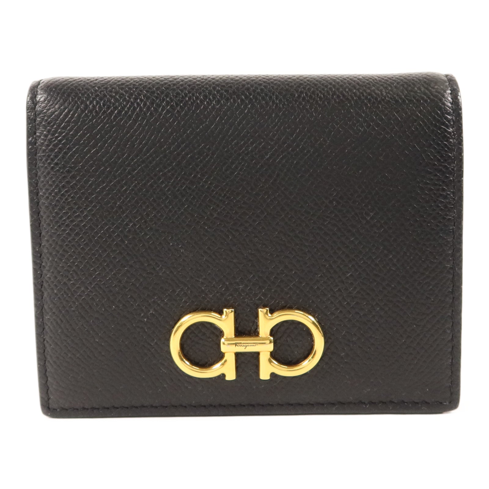 Salvatore Ferragamo 牛皮皮革Bifold Wallet金扣錢包