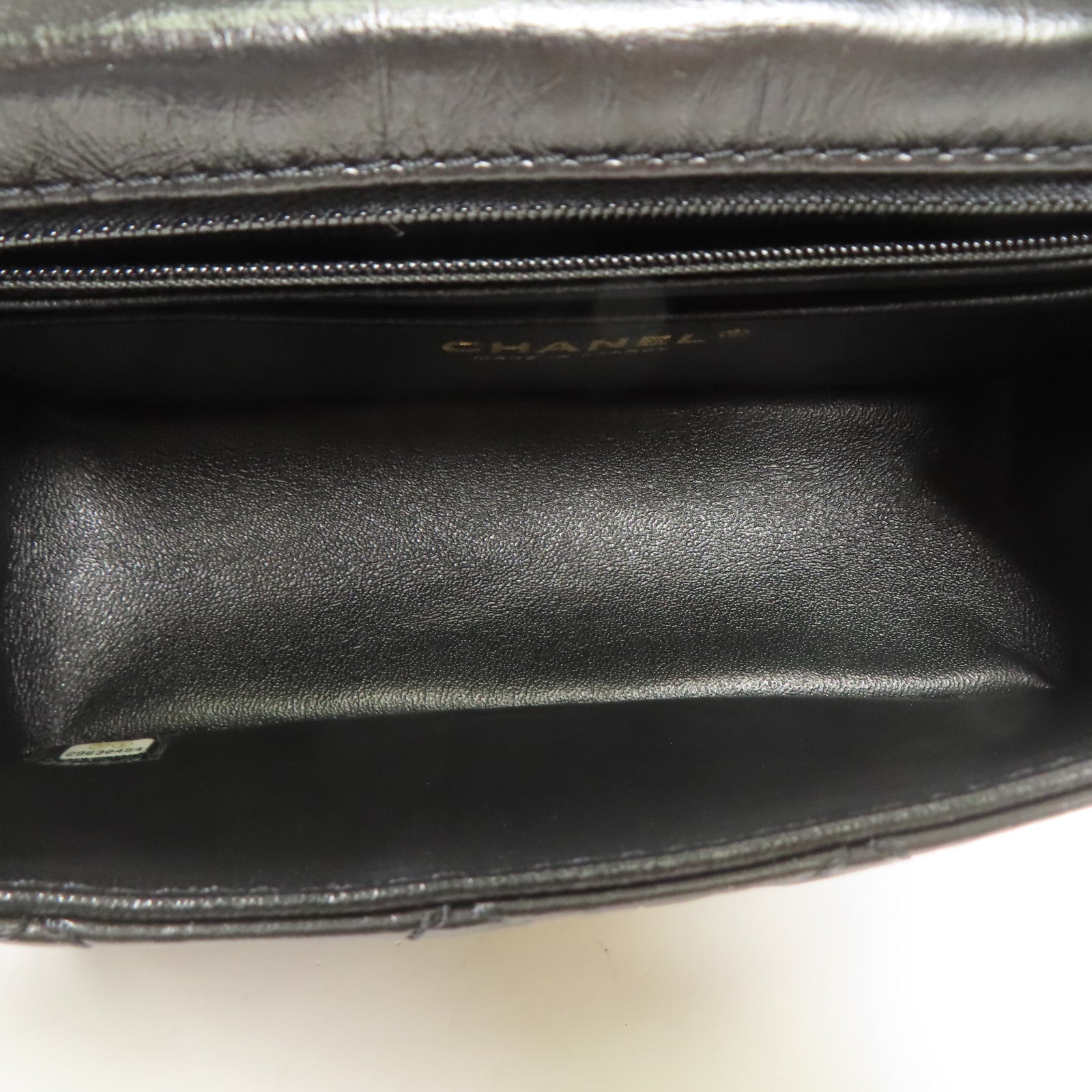 CHANEL 牛皮皮革2.55 Mini金扣鏈帶肩背袋