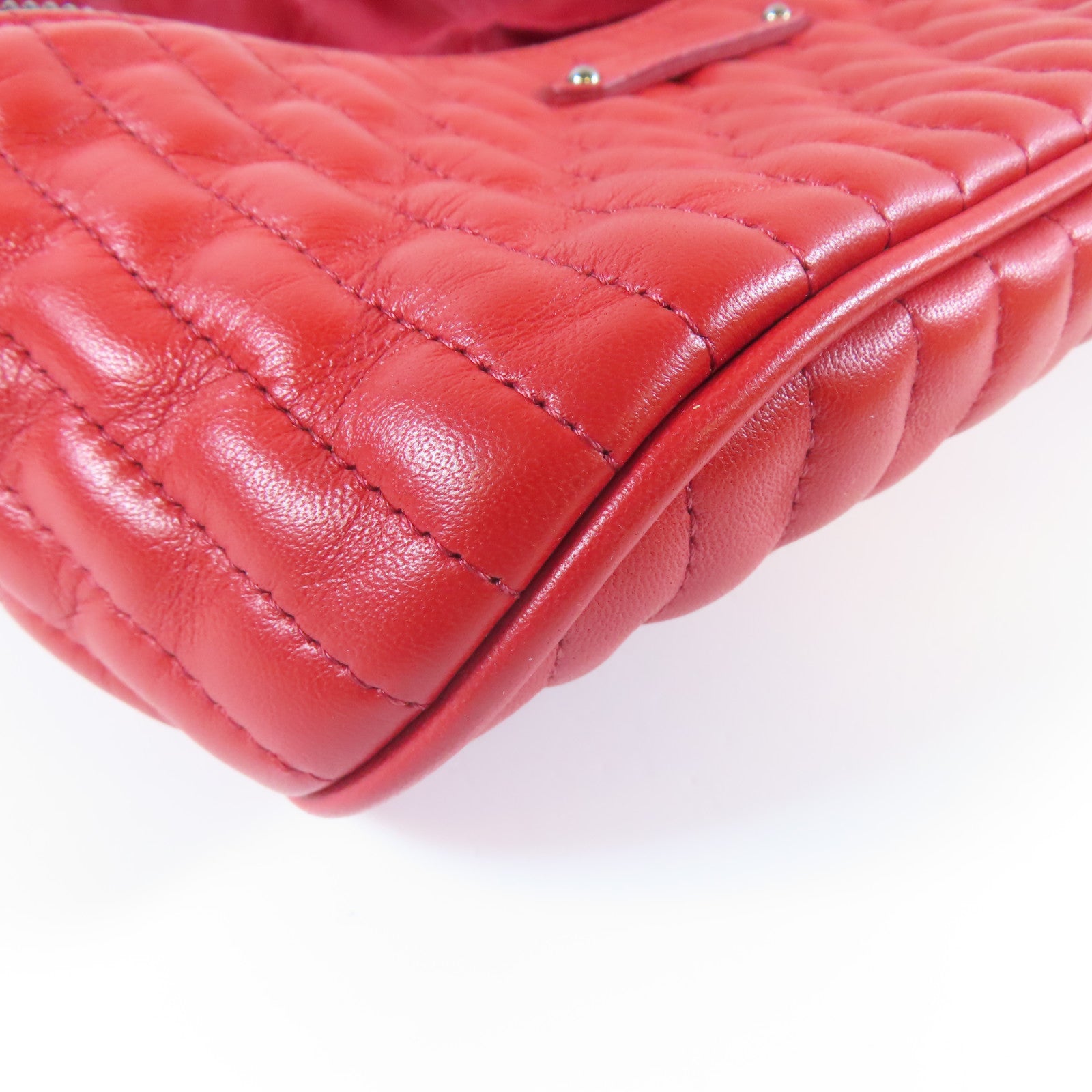 Longchamp 【激減優惠】牛皮皮革Amazone Convertible Belt Bag鏈帶肩背袋/腰包紅色