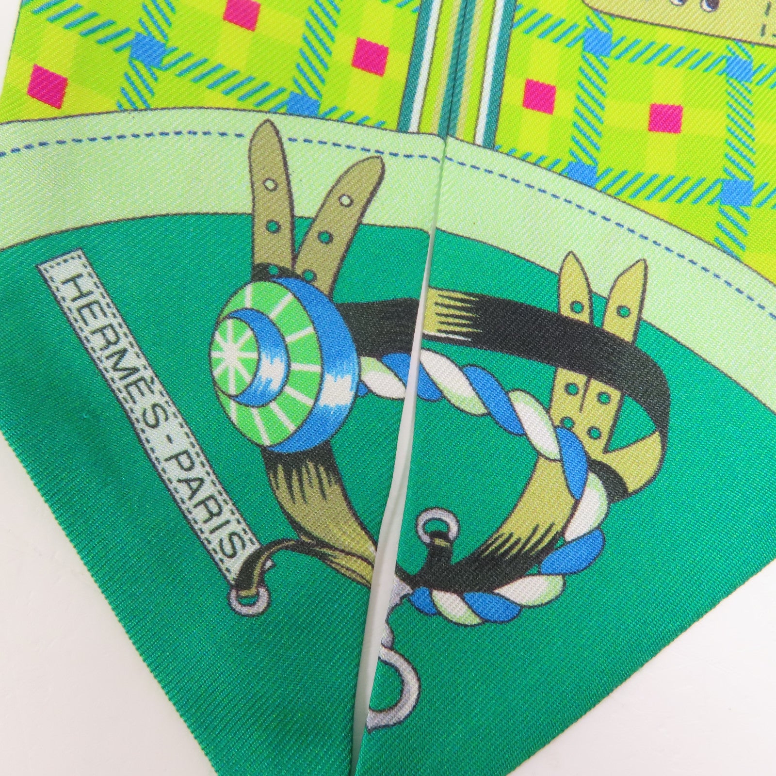 HERMES 絲質Twilly絲巾